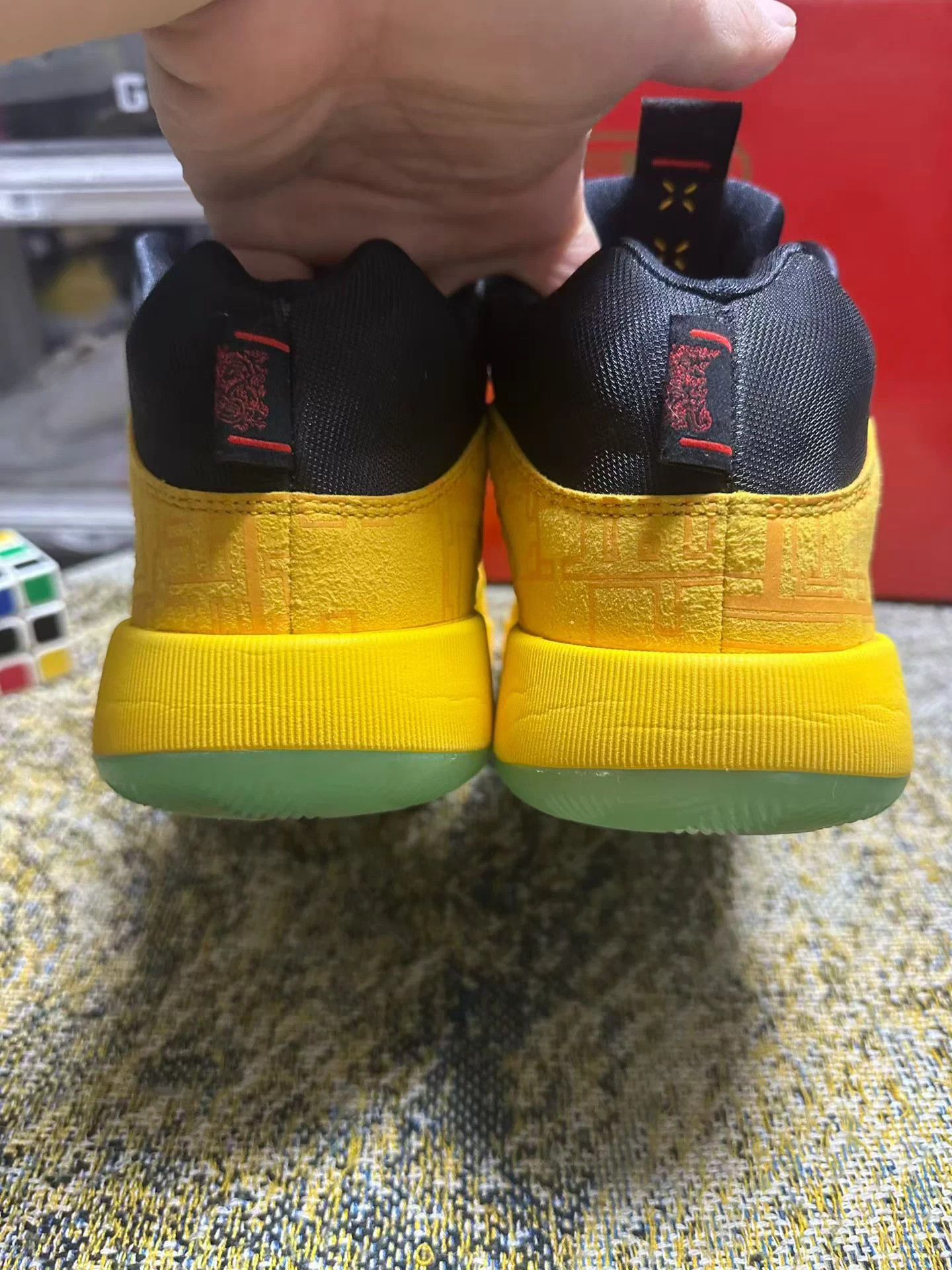 Nike Air Jordan 35 FC PF Dynasties black yellow unisex mid Size US 9 / EU 42 - 7 Thumbnail