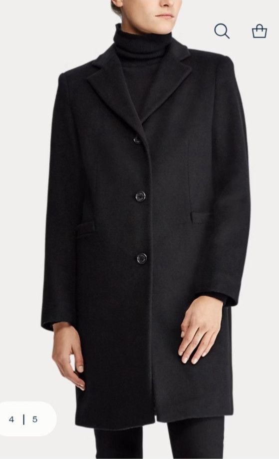 Lauren Ralph Lauren Lauren Ralph Lauren Navy Wool Blend Coat Tailored Jacket Size S / US 4 / IT 40 - 13 Thumbnail