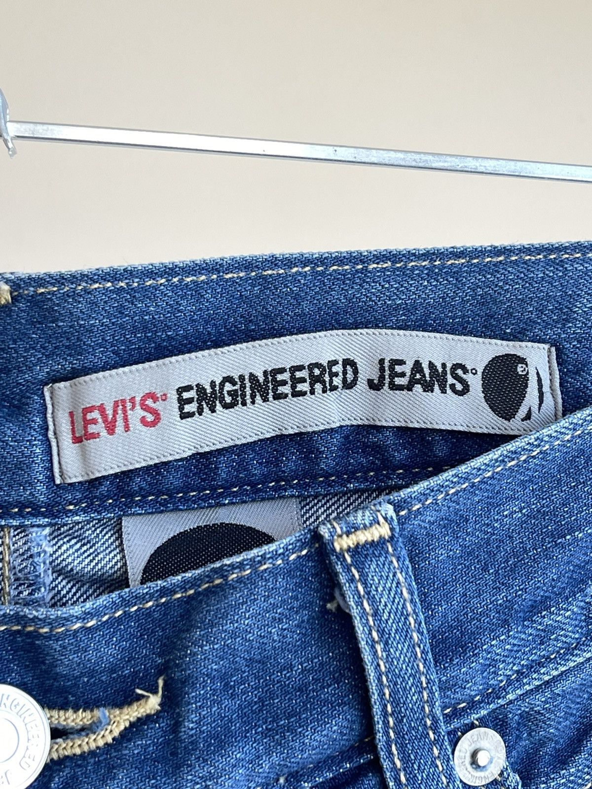 Levi's Engineered Jeans Twisted Seam Denim Shorts Vintage 2000s Size US 32 / EU 48 - 20 Thumbnail