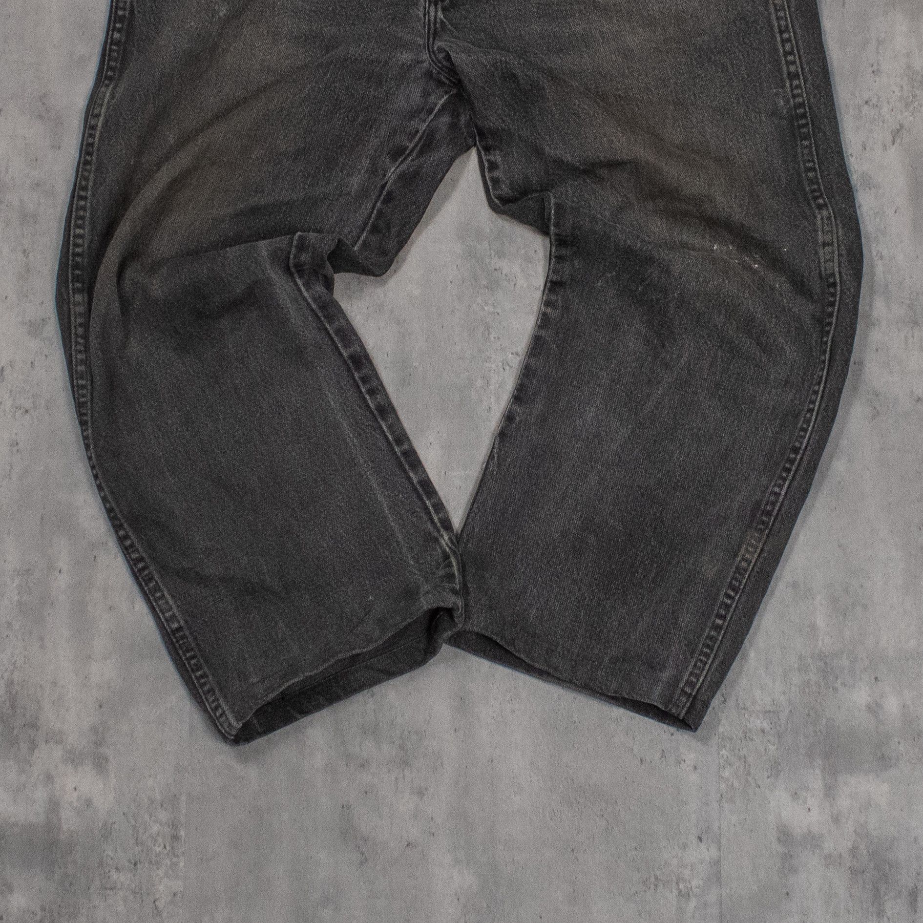 Wrangler Y2K 2000's's Faded Painted Baggy Cropped Denim Jean's Size US 36 / EU 52 - 3 Thumbnail