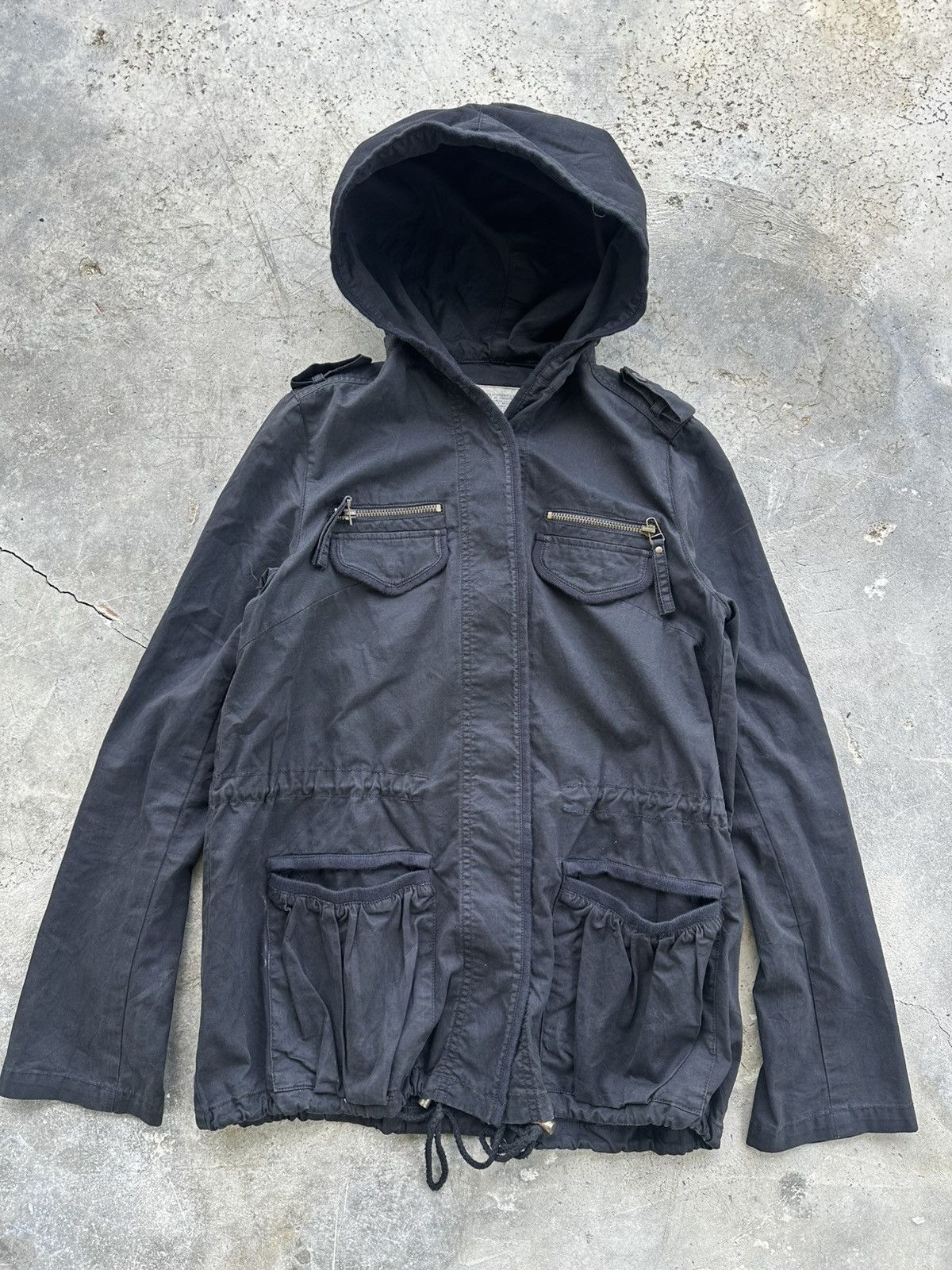 GOA GOA Grunge Military Black Field Multiple Pocket Jacket Y2k Size US M / EU 48-50 / 2 - 11 Thumbnail