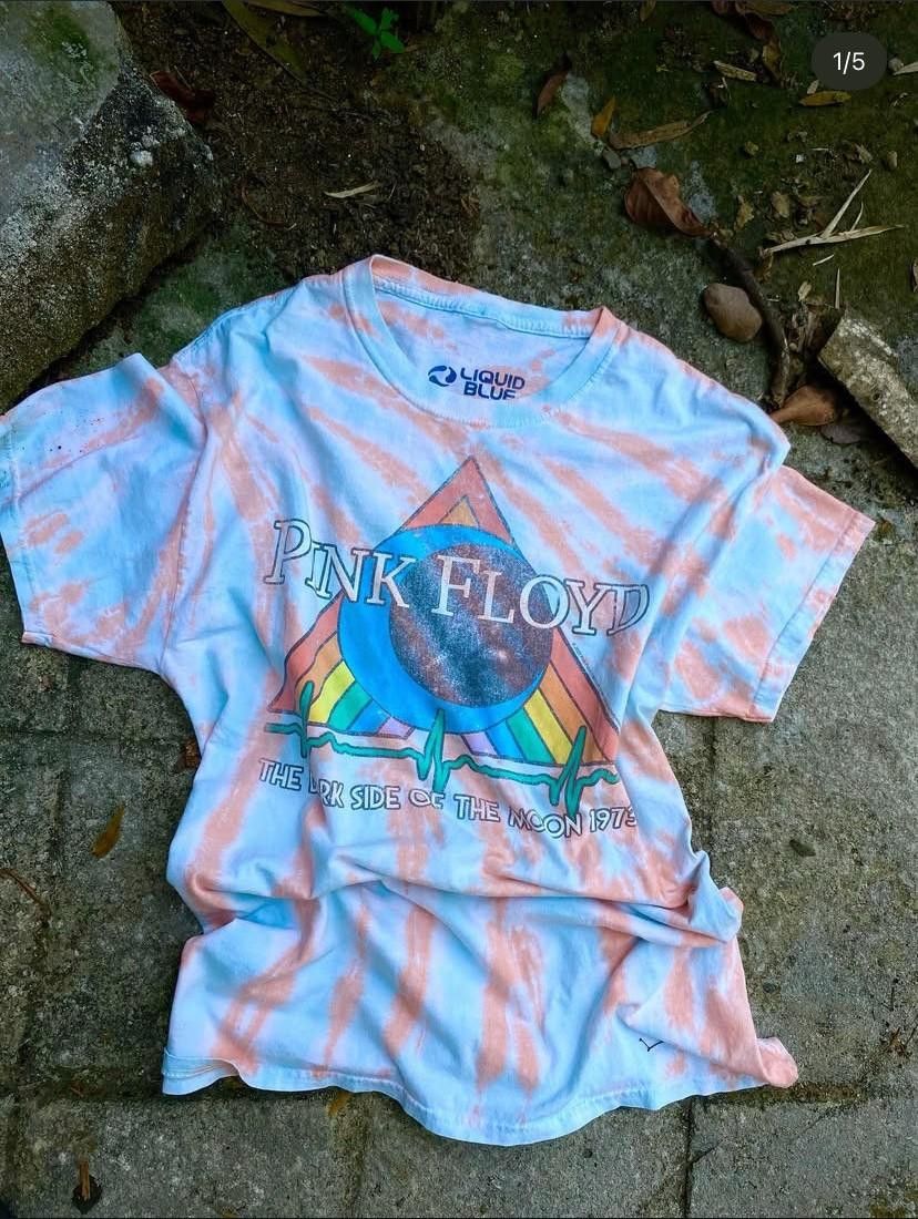 Liquid Blue PINK FLOYD DARK SIDE OF THE MOON Tie Dye Size US M / EU 48-50 / 2 - 1 Thumbnail
