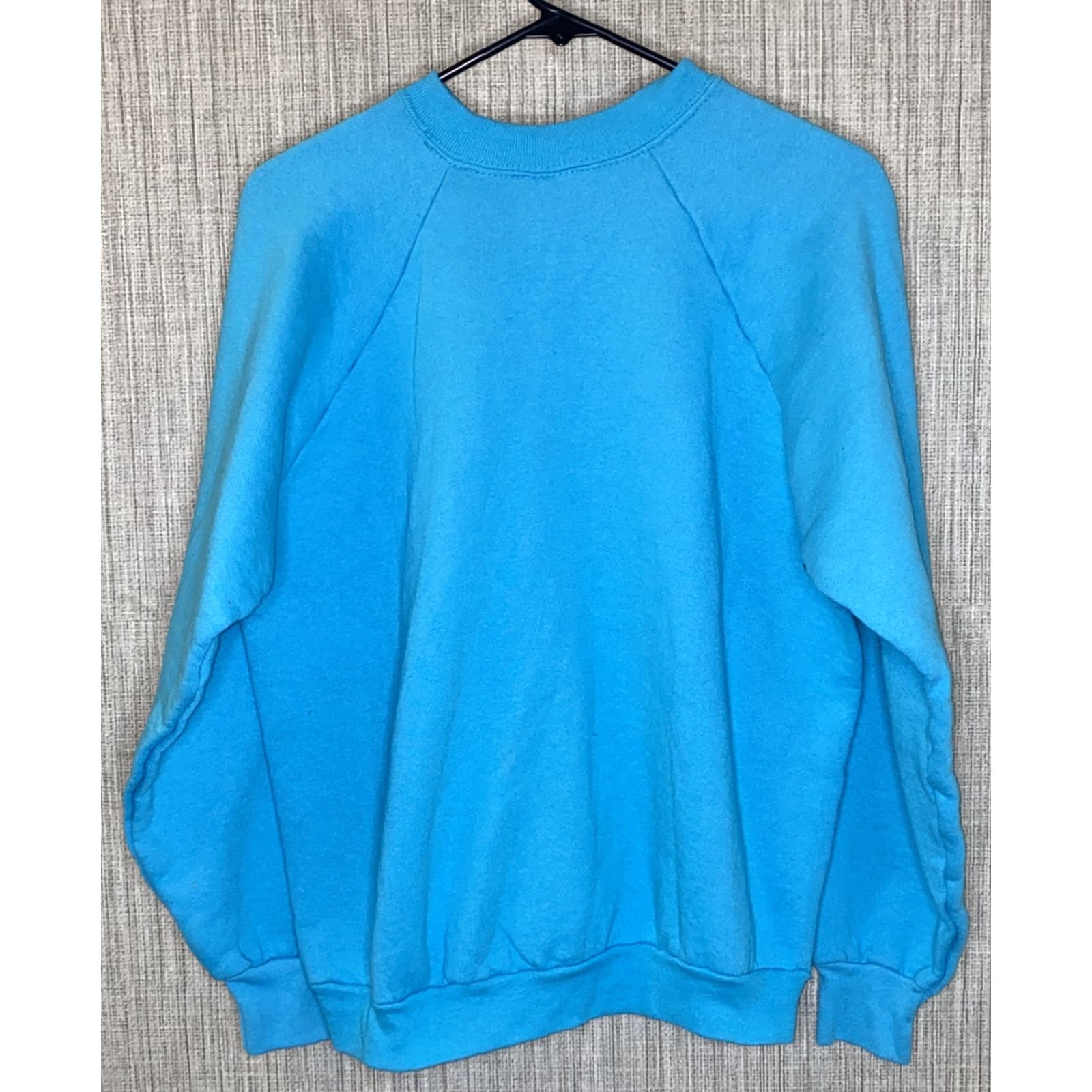 Fruit Of The Loom VINTAGE Fruit Of The Loom WOMENS Sweatshirt Pullover Blue L 22 In Armpit USA Ladies Pullover Sweatshirt Womens L Blue VTG Size L / US 10 / IT 46 - 3 Thumbnail