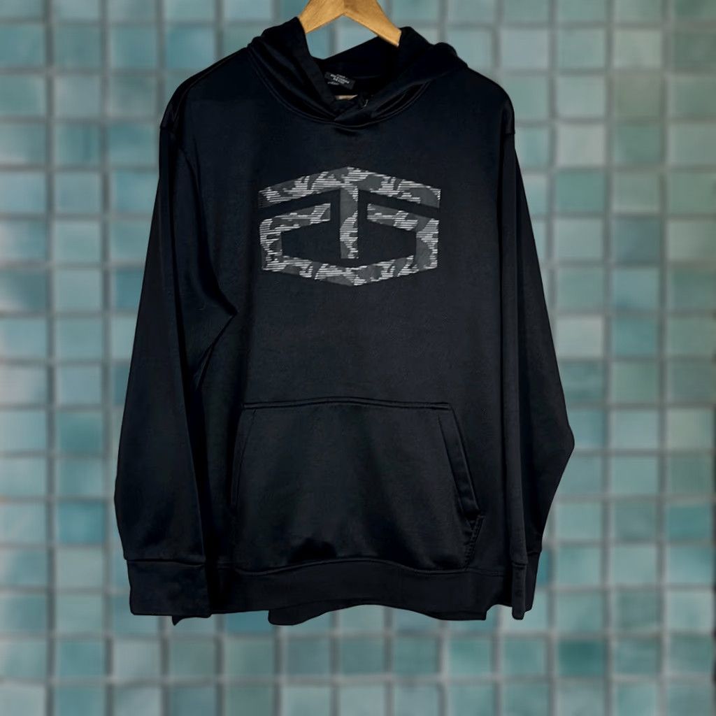 Tapout VINTAGE TapouT Hoodie Black Camo Mens L MMA Kangaroo Pocket Workout Size US L / EU 52-54 / 3 - 1 Thumbnail