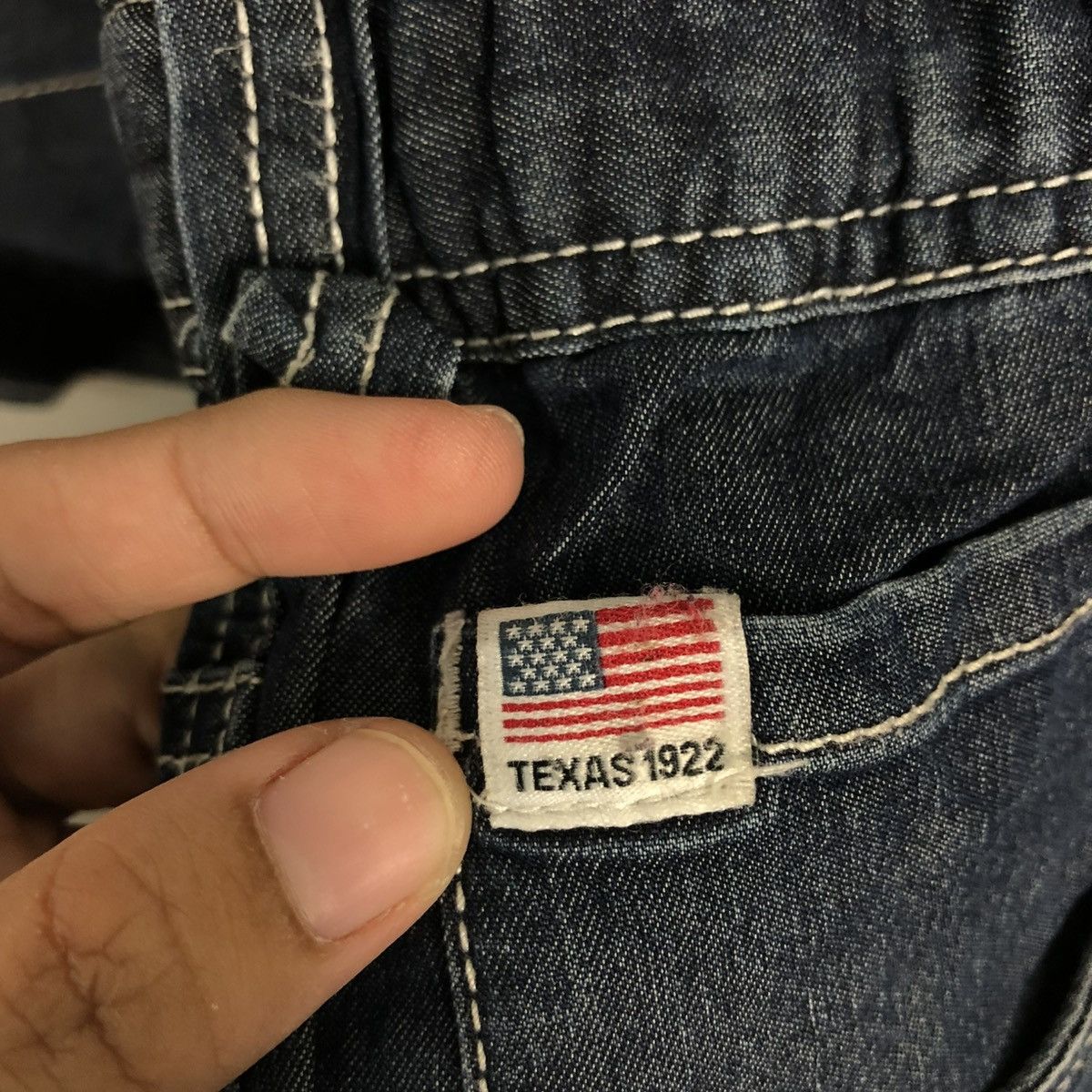Japanese Brand 🔥VINTAGE DENIM WORKER OVERALL DICKIES USA INDIGO Size US 32 / EU 48 - 19 Thumbnail
