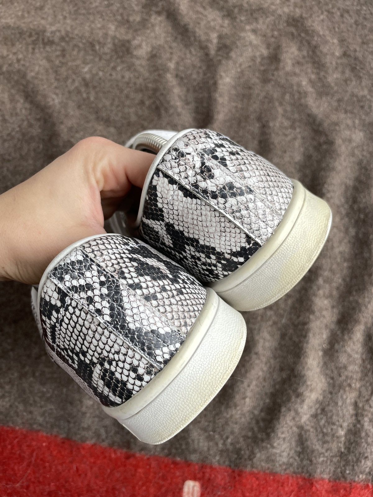 HYKE Adidas x Hyke Snake Python Leather Sneakers Size US 10.5 / EU 43-44 - 6 Thumbnail