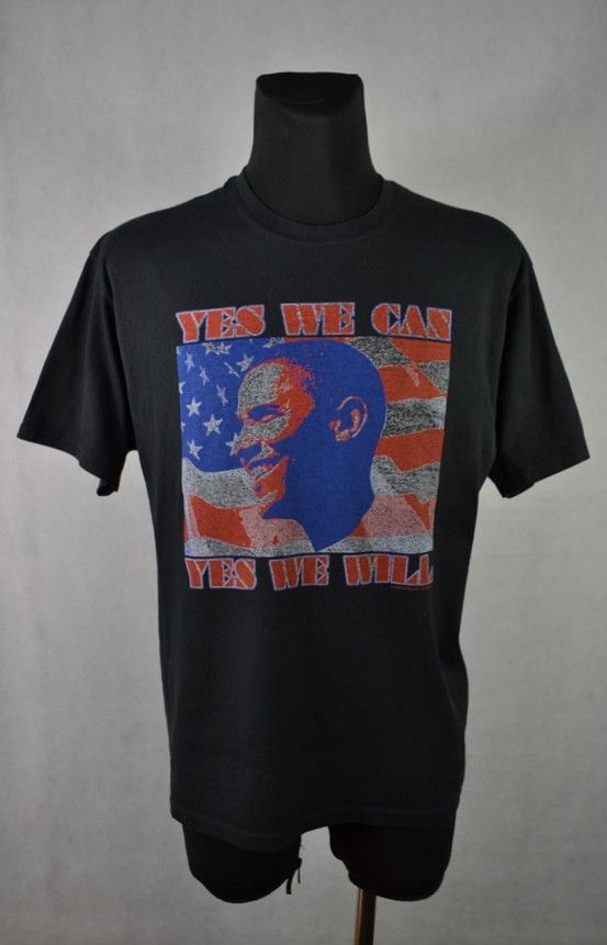 Rap Tees × Vintage Vintage 2008 Barack Obama Yes We Can, Yes We Will tee L Size US L / EU 52-54 / 3 - 1 Thumbnail