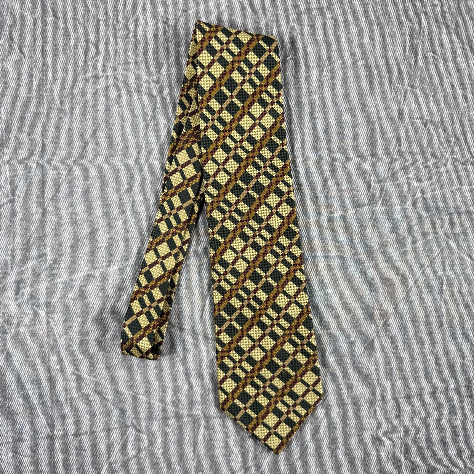 Other Kenji Kaga Tie Men's Gold Green Vintage Made in Australia Size ONE SIZE - 1 Thumbnail