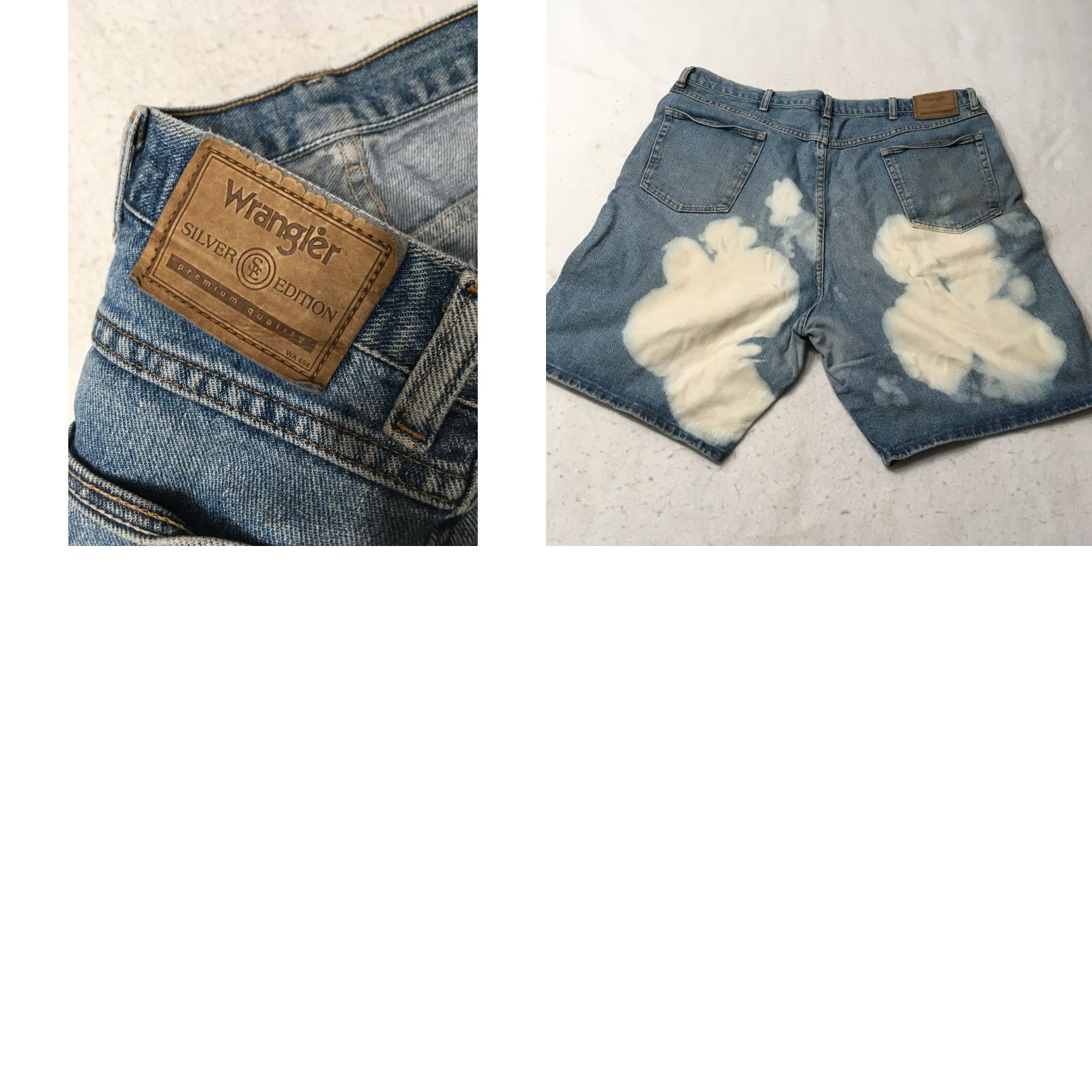 Wrangler Wrangler Men's Blue Jean Shorts Bermuda Size 36 Silver Edition acid washed Blue Jeans Bermuda Mens 36 Silver Edition Wrangler Shorts Size US 36 / EU 52 - 8 Thumbnail