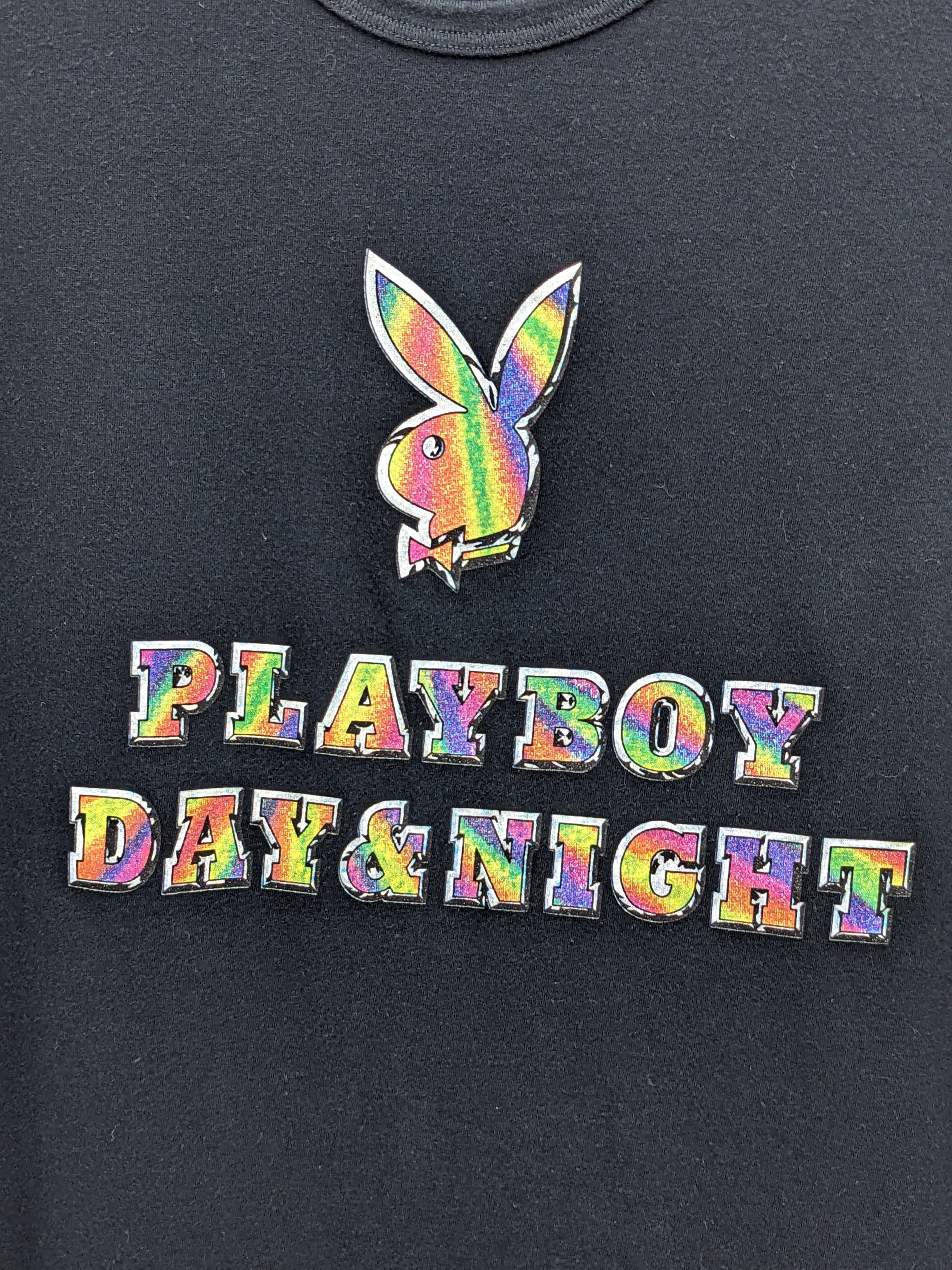 Playboy VINTAGE PLAYBOY DAY & NIGHT TSHIRT Size US L / EU 52-54 / 3 - 3 Thumbnail