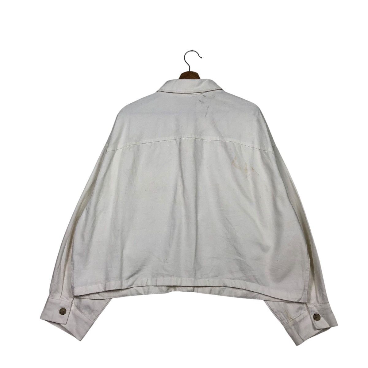 Japanese Brand 📌Vintage Cropped Trucker Biker Jacket Gu Japan Issey Miyake Size US XXL / EU 58 / 5 - 9 Thumbnail