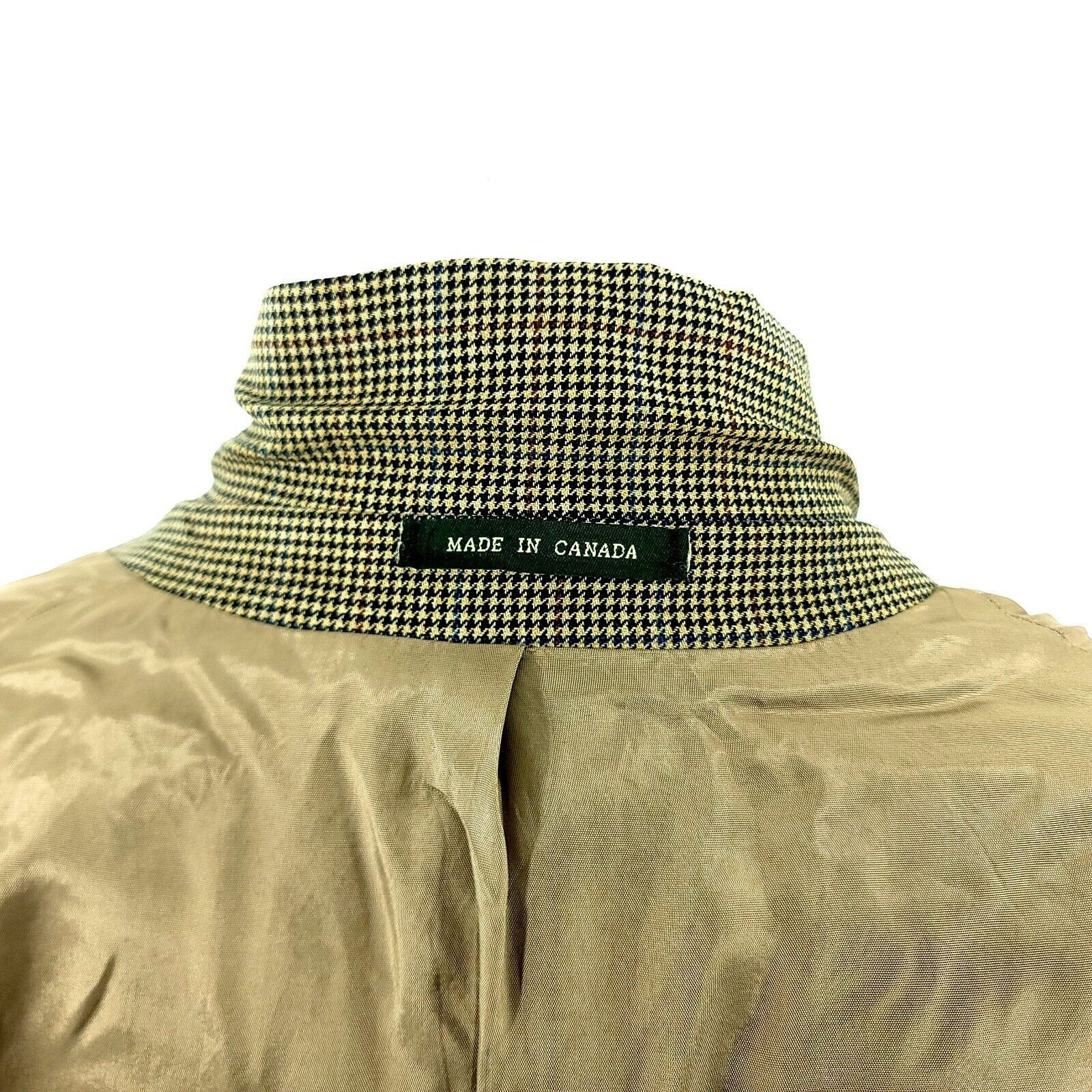 Lauren Ralph Lauren Lauren Ralph Lauren Wool 2 Button Sport Coat 42R Tan Houndst Size 42R - 13 Thumbnail