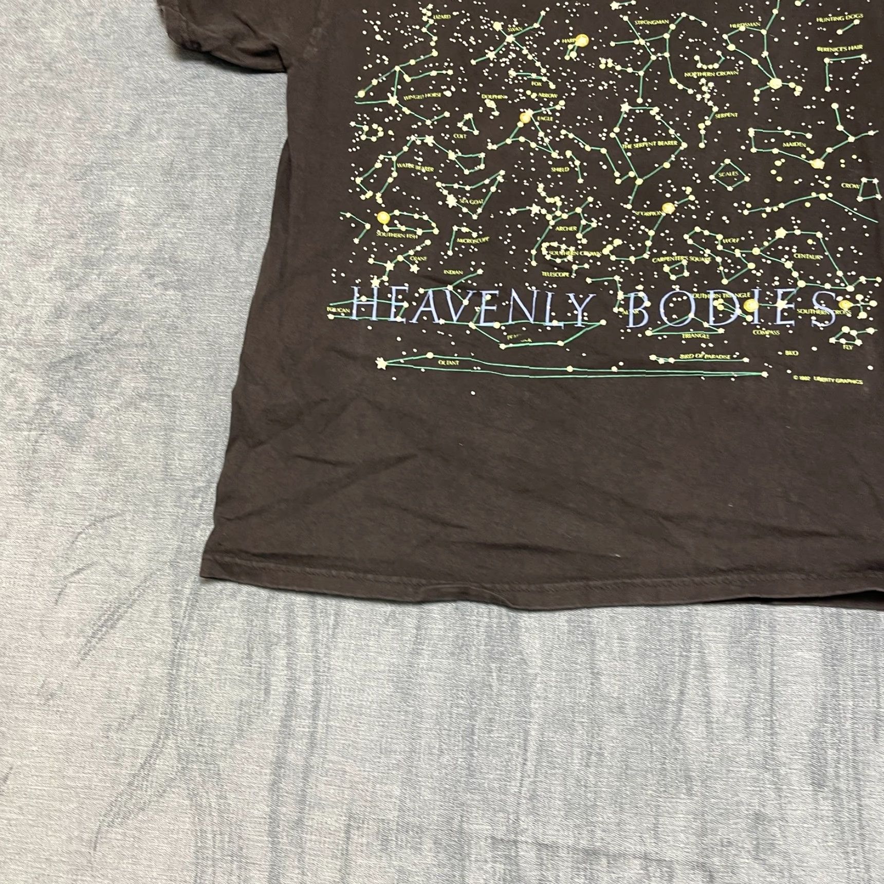 Hanes VINTAGE Hanes T-Shirt Men M Black Heavenly Bodies Double-Sided Star Map Size US M / EU 48-50 / 2 - 3 Thumbnail