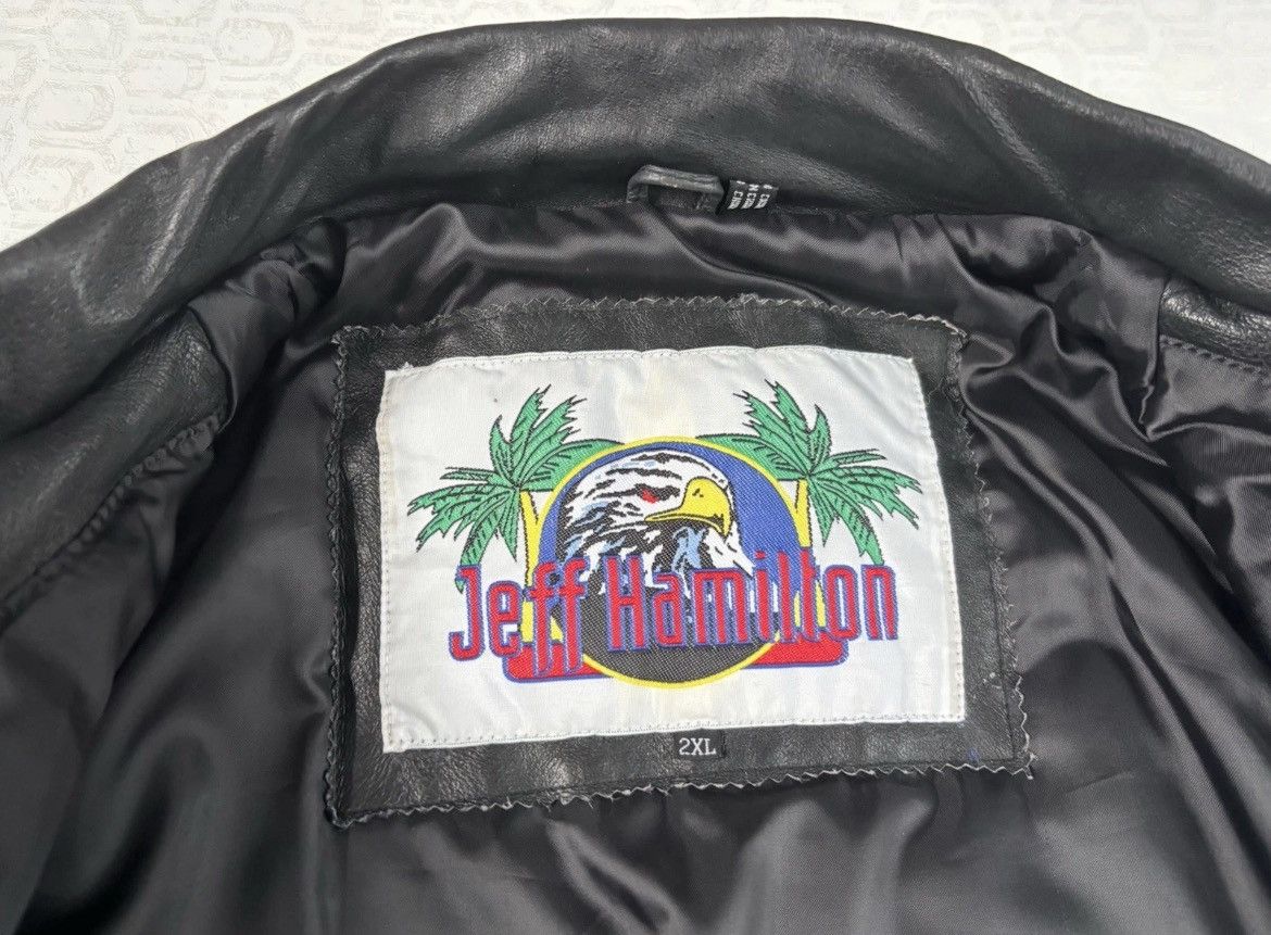 Jeff Hamilton Jeff Hamilton 1998 3-Peat Leather Jacket Size US XXL / EU 58 / 5 - 14 Thumbnail