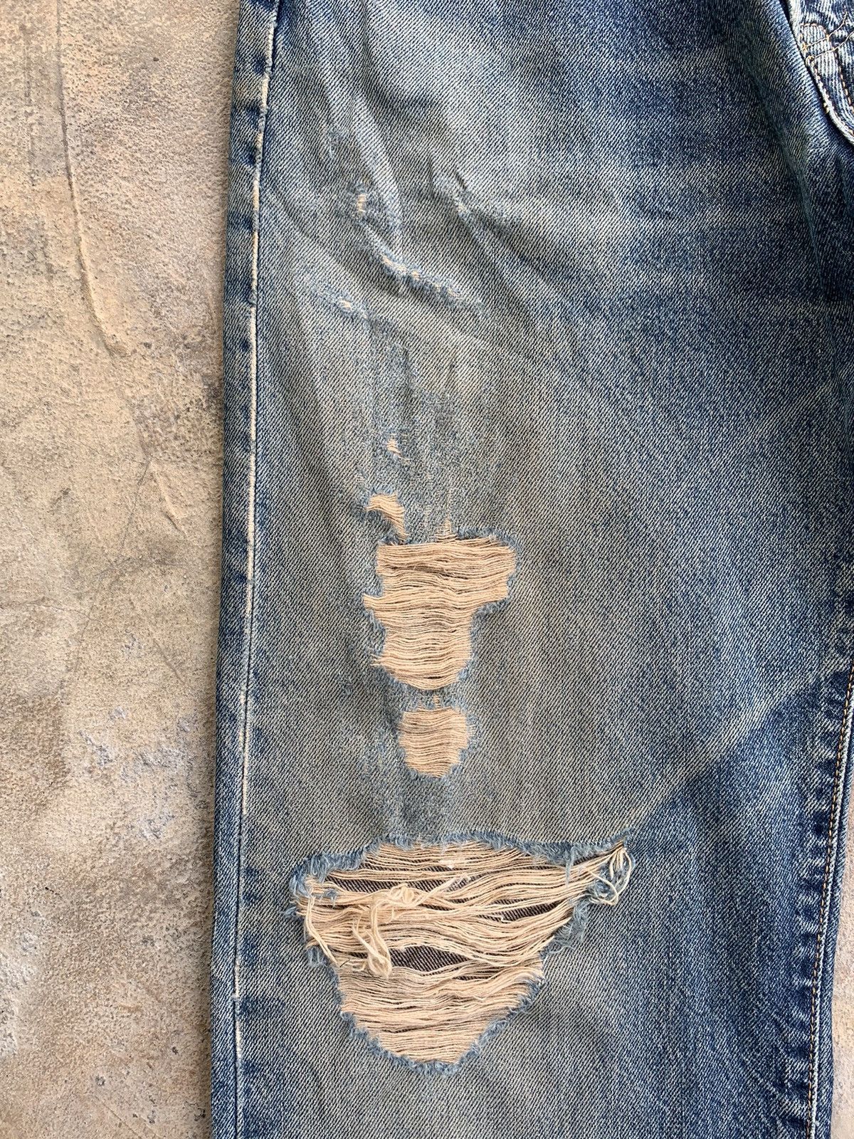 Edwin × Japanese Brand Vintage Edwin 505 Baggy Redline Selvedge Distressed Denim Size US 27 - 7 Thumbnail