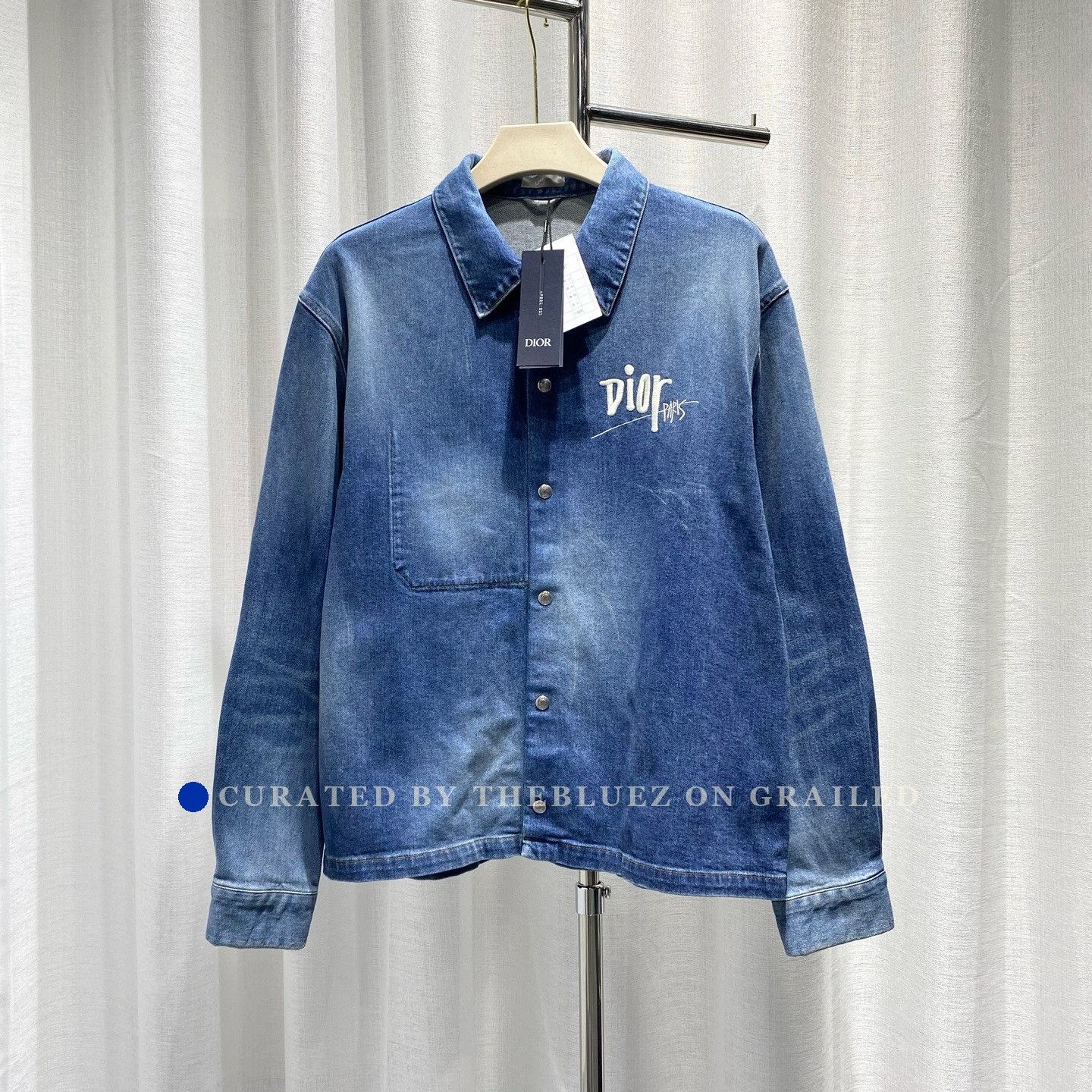 Dior × Hedi Slimane Dior Homme SS04 Strip Destroyed Waxed Denim
