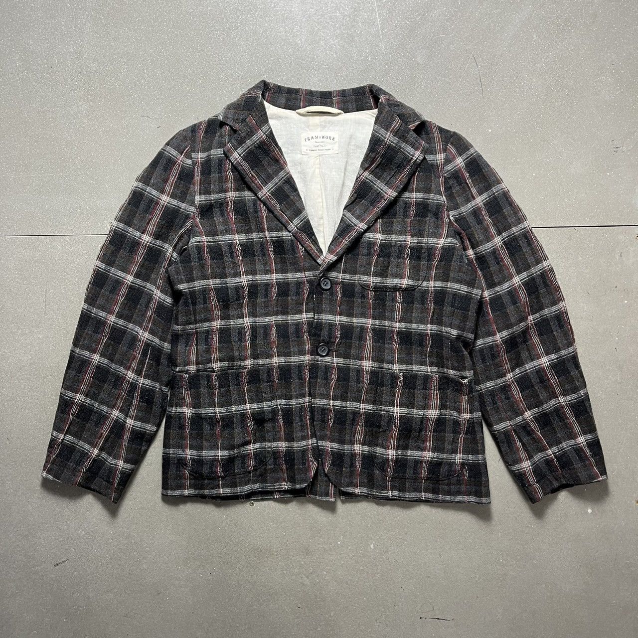Japanese Brand FRAMeWORK Japanese Brand Check Jacket Size US M / EU 48-50 / 2 - 1 Thumbnail