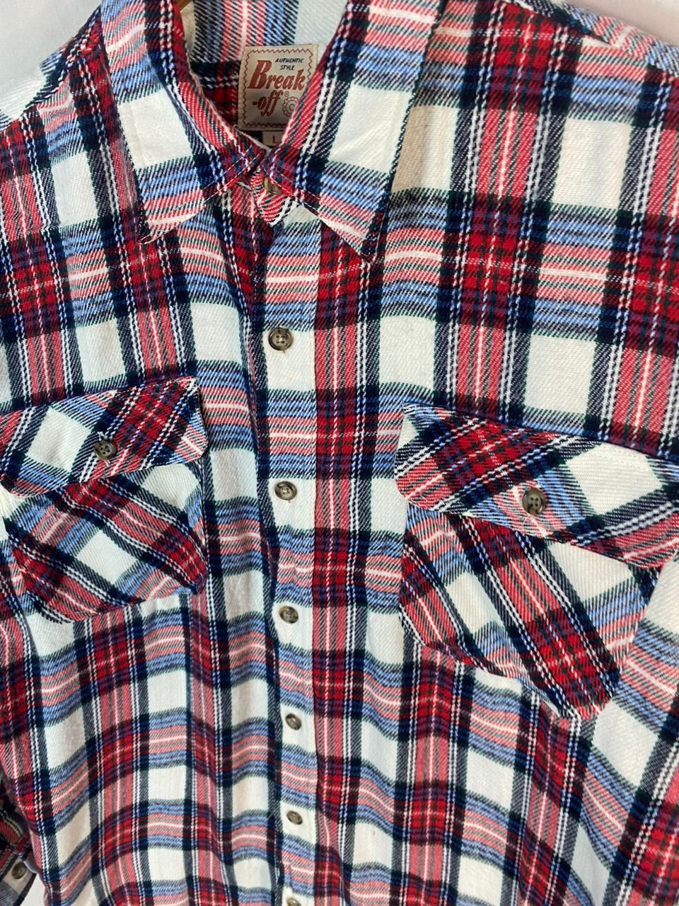 Flannel × Japanese Brand Vintage break off button up flannel shirt Size US L / EU 52-54 / 3 - 4 Thumbnail