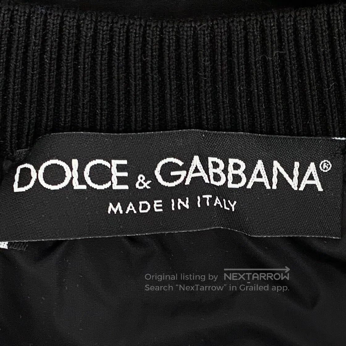 Dolce & Gabbana Dolce Gabbana Black cotton vest jacket with crown bee embr Size US S / EU 44-46 / 1 - 5 Thumbnail