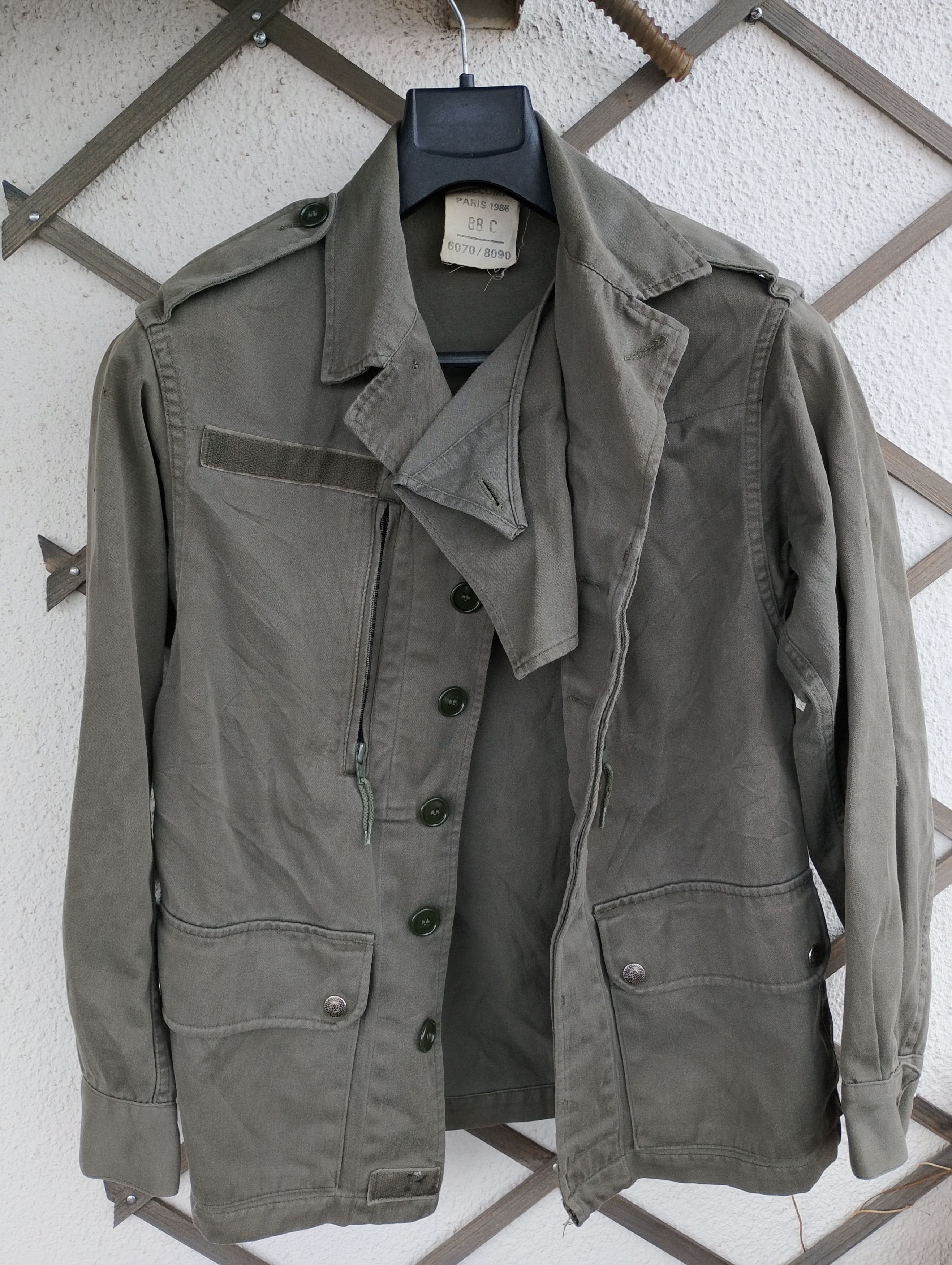 Vintage Army French Military F1 Green Field Ugecoma Paris 86 jacket Size US S / EU 44-46 / 1 - 10 Thumbnail
