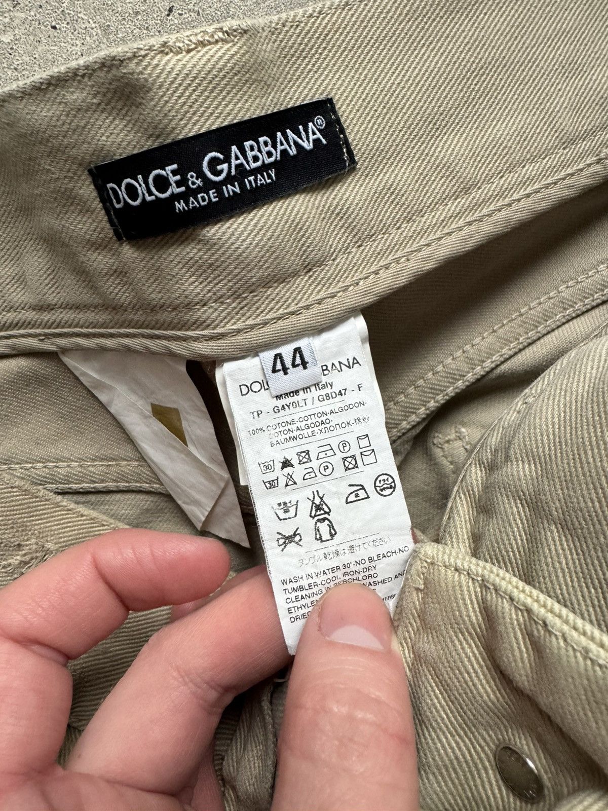 Dolce & Gabbana 2004 Dolce&Gabbana Distressed Ripped Jeans Size US 29 - 10 Thumbnail