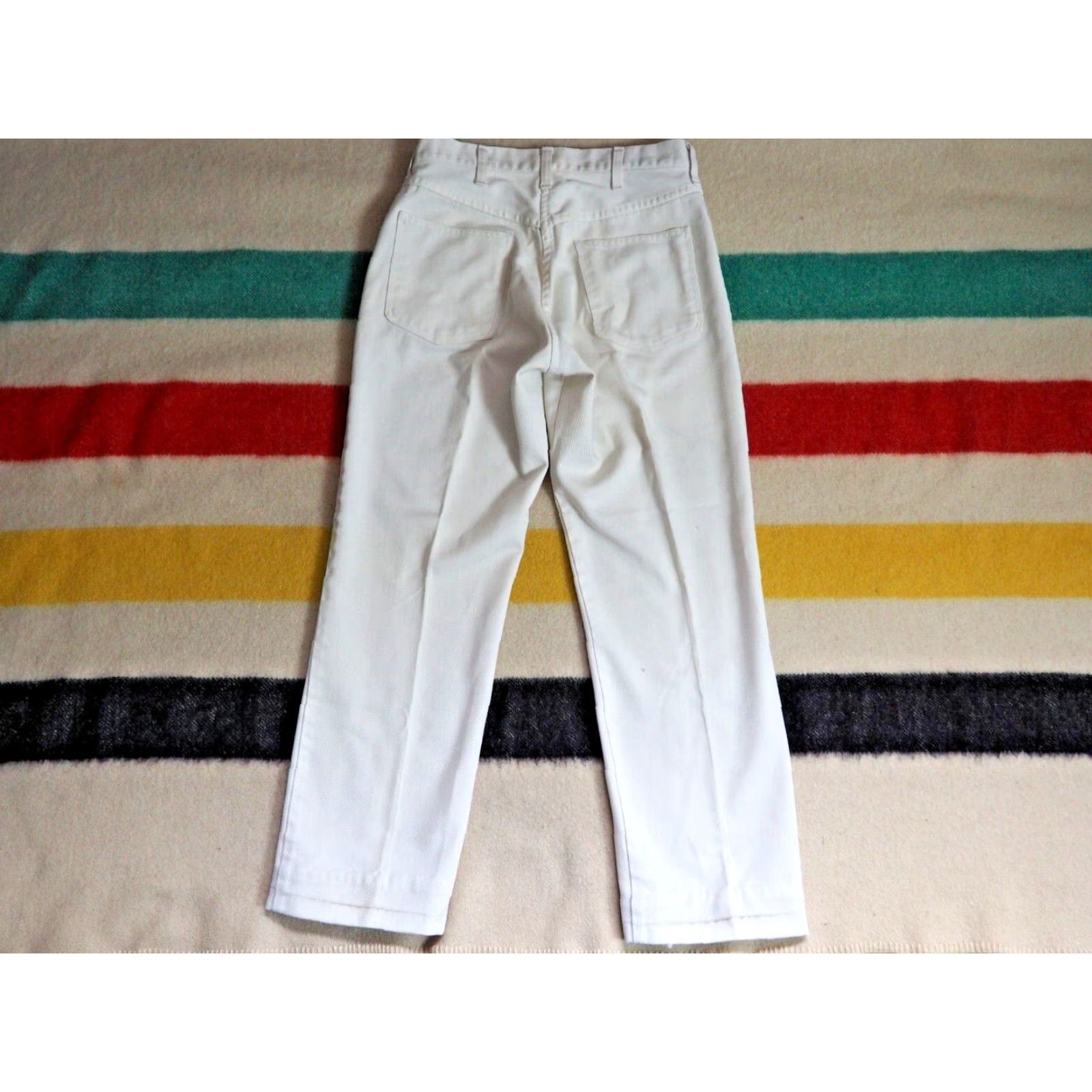 JCPenney VTG 70s Penneys Ranchcraft White Twill Western Cowboy Pants 29x28 Men’s/Mens Regular Casual 1970s Inseam 28 White Twill Western Look Size US 29 - 2 Thumbnail