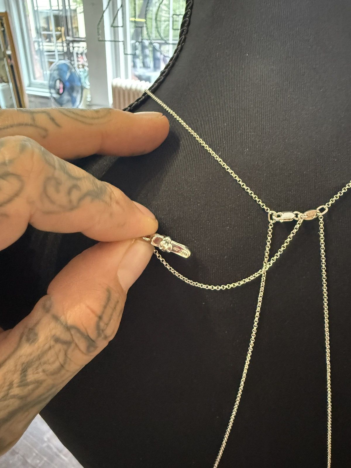 Chrome Hearts 1 of 1 FULL BODY CHAIN MULTI CROSS SILVER Size ONE SIZE - 15 Thumbnail