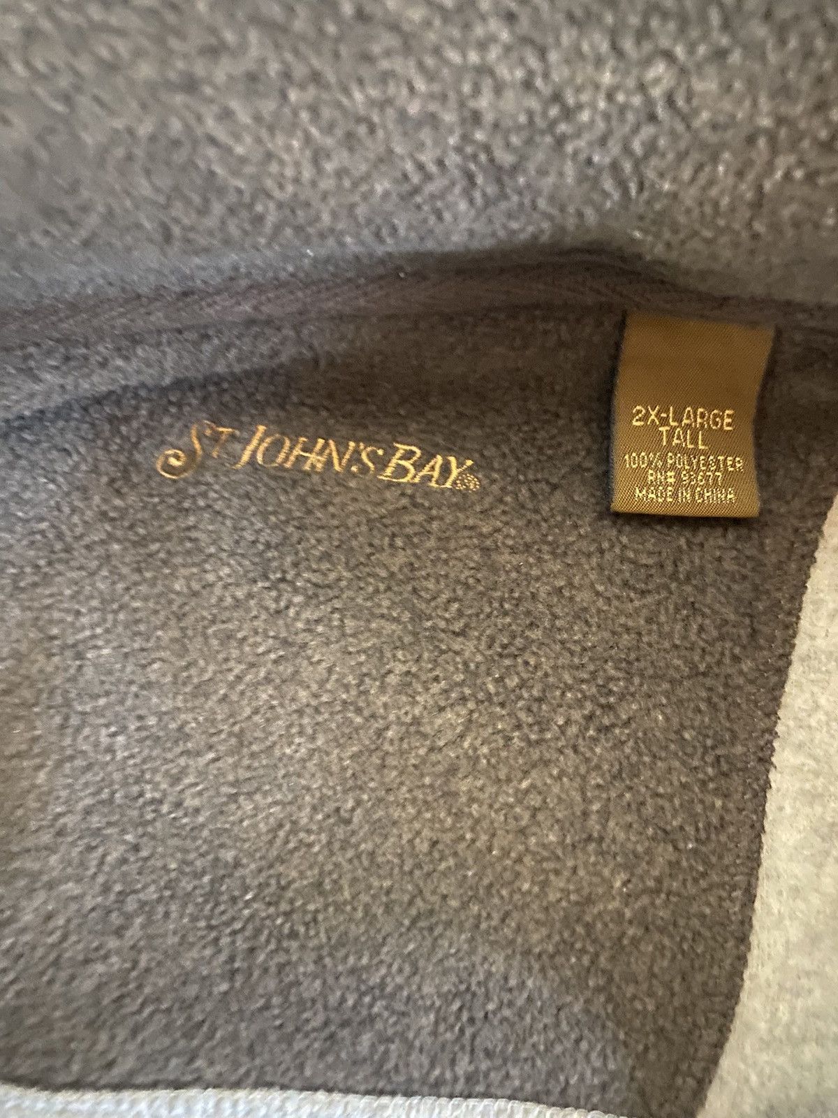 St. Johns Bay St. John’s Bay Men’s Fleece Sweater Vest Beige 2XL Tall Size US XXL / EU 58 / 5 - 3 Thumbnail