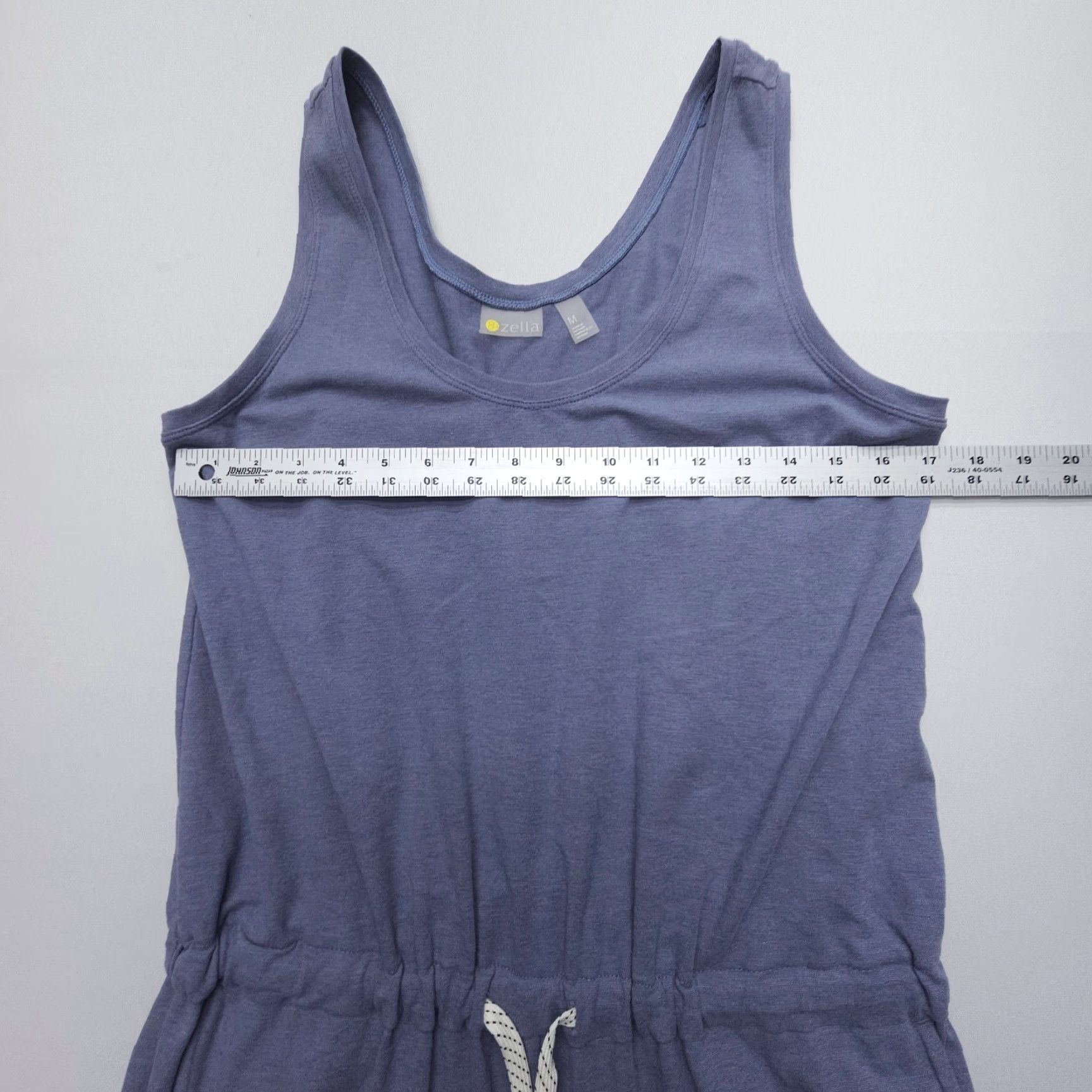 Vintage Zella Sleeveless Knit Romper Jumpsuit One Piece M Blue Regular Size Sports Activewear Women Size 32" / US 10 / IT 46 - 6 Thumbnail