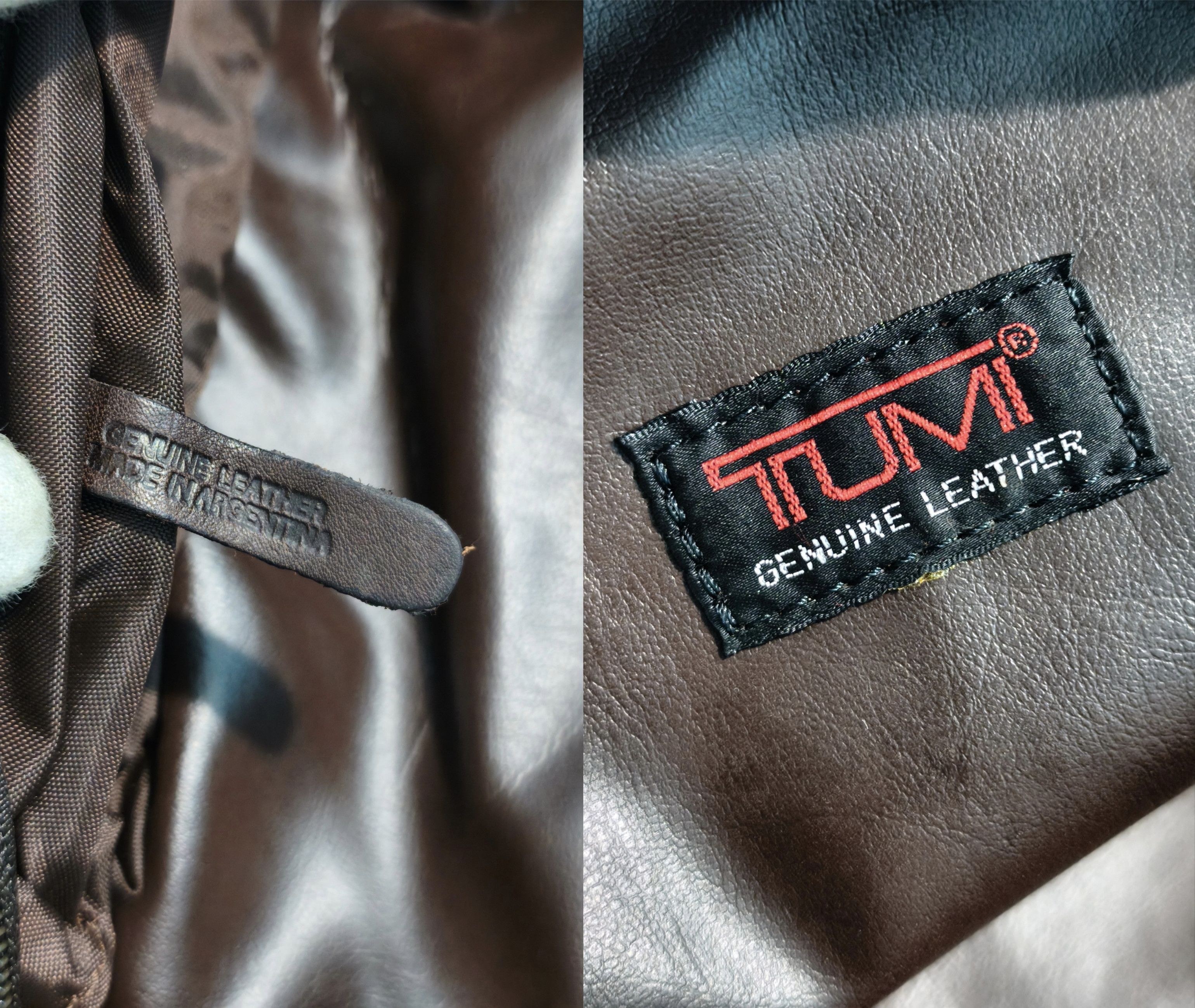Tumi Tumi - Brown Leather Toiletry Clutch Bag Size ONE SIZE - 11 Thumbnail