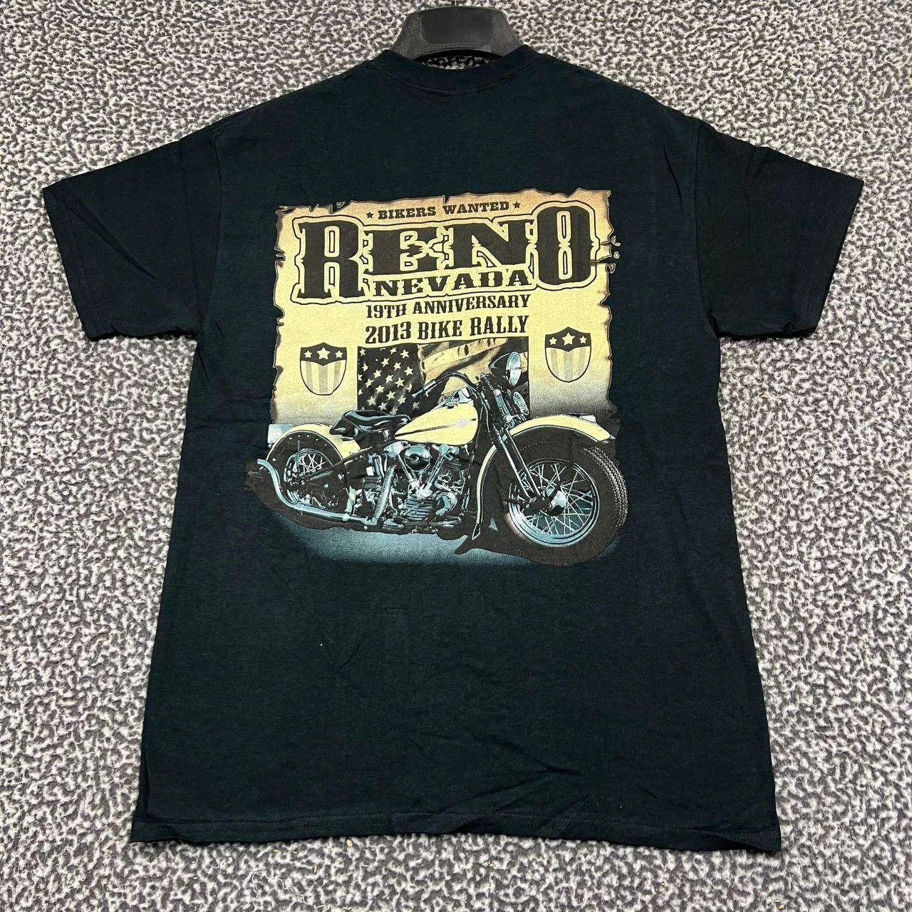 Gildan Vintage Reno Bike Rally Shirt Men M Short Sleeve Deadstock Size US M / EU 48-50 / 2 - 1 Thumbnail