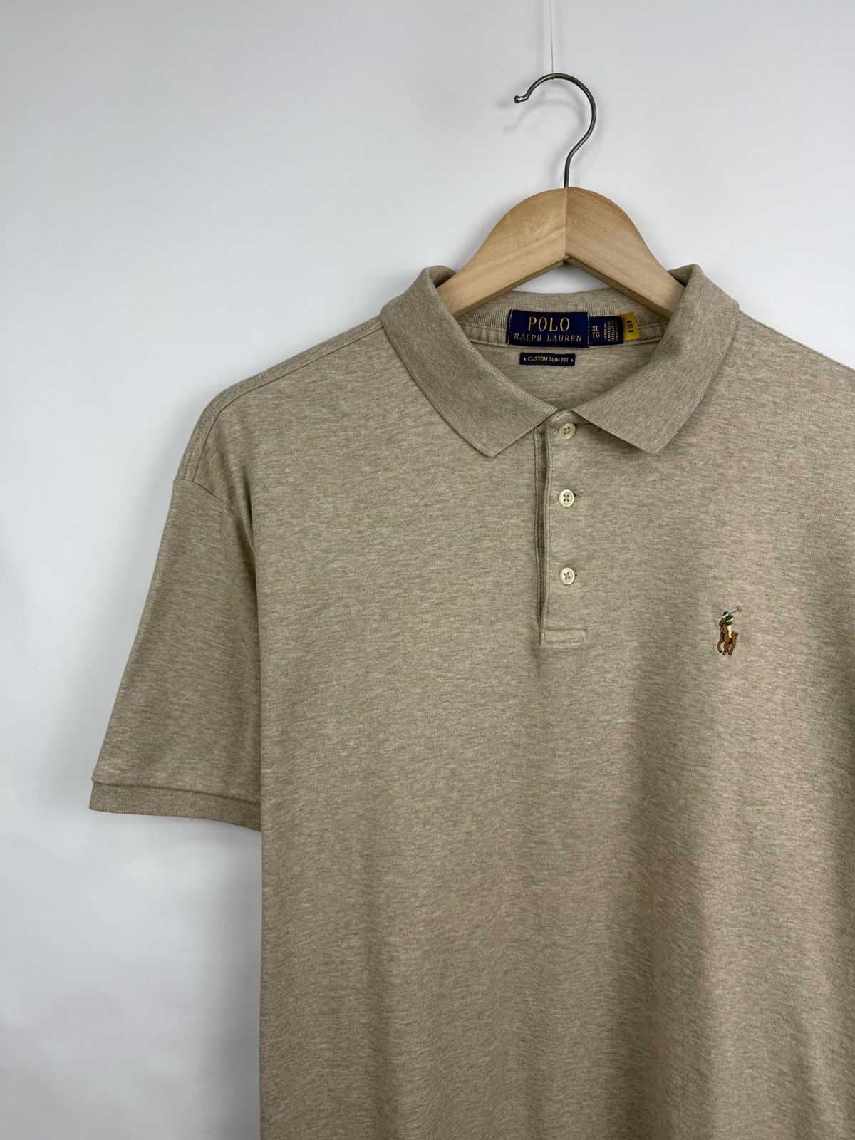 Polo Ralph Lauren 🇺🇸 Polo Ralph Lauren Custom Slim Fit Polo T-Shirt Rare Retro Size US XL / EU 56 / 4 - 6 Thumbnail