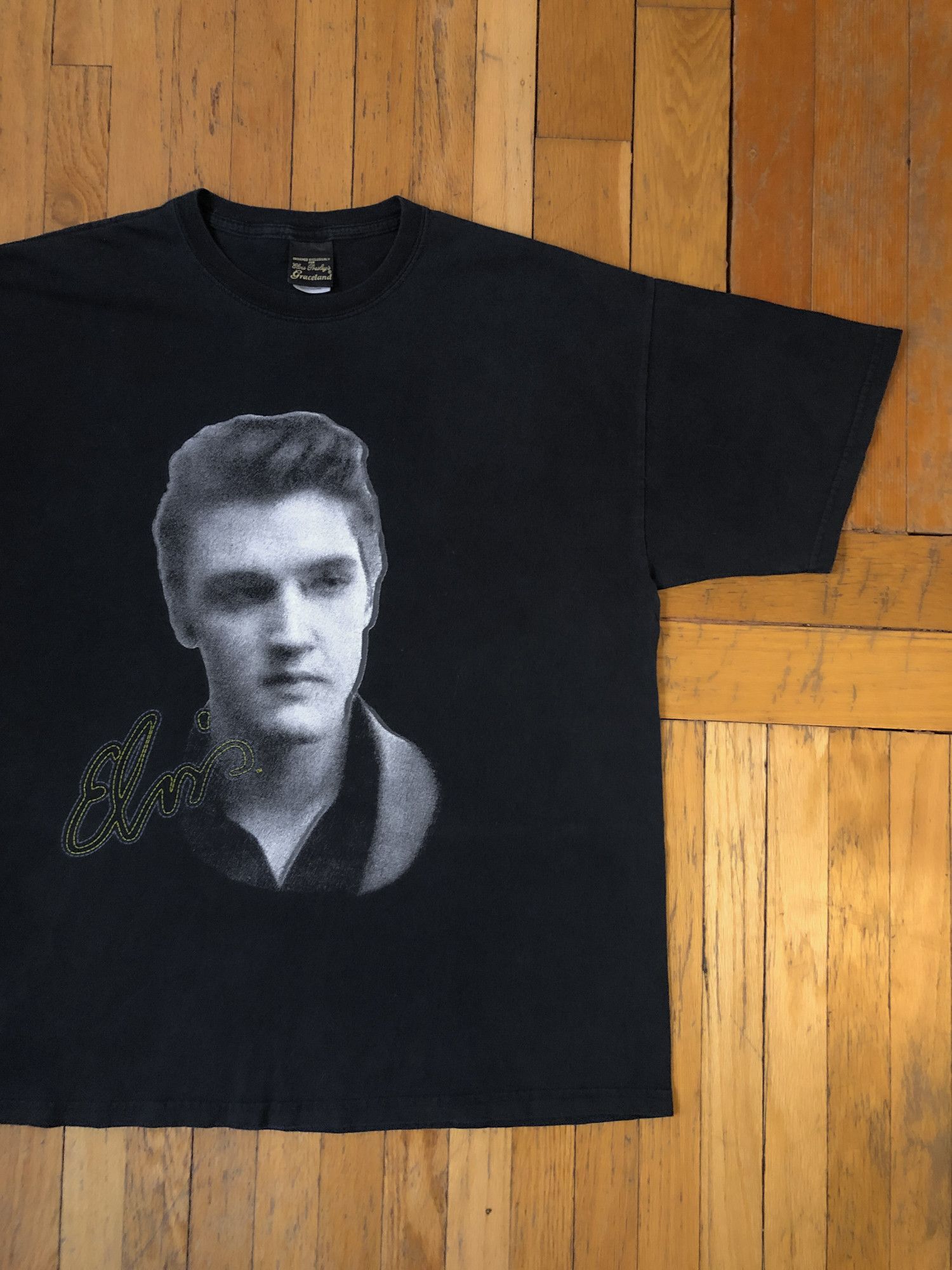 Band Tees × Vintage 1999 'Elvis Presley' Music T-Shirt Size US XL / EU 56 / 4 - 1 Thumbnail