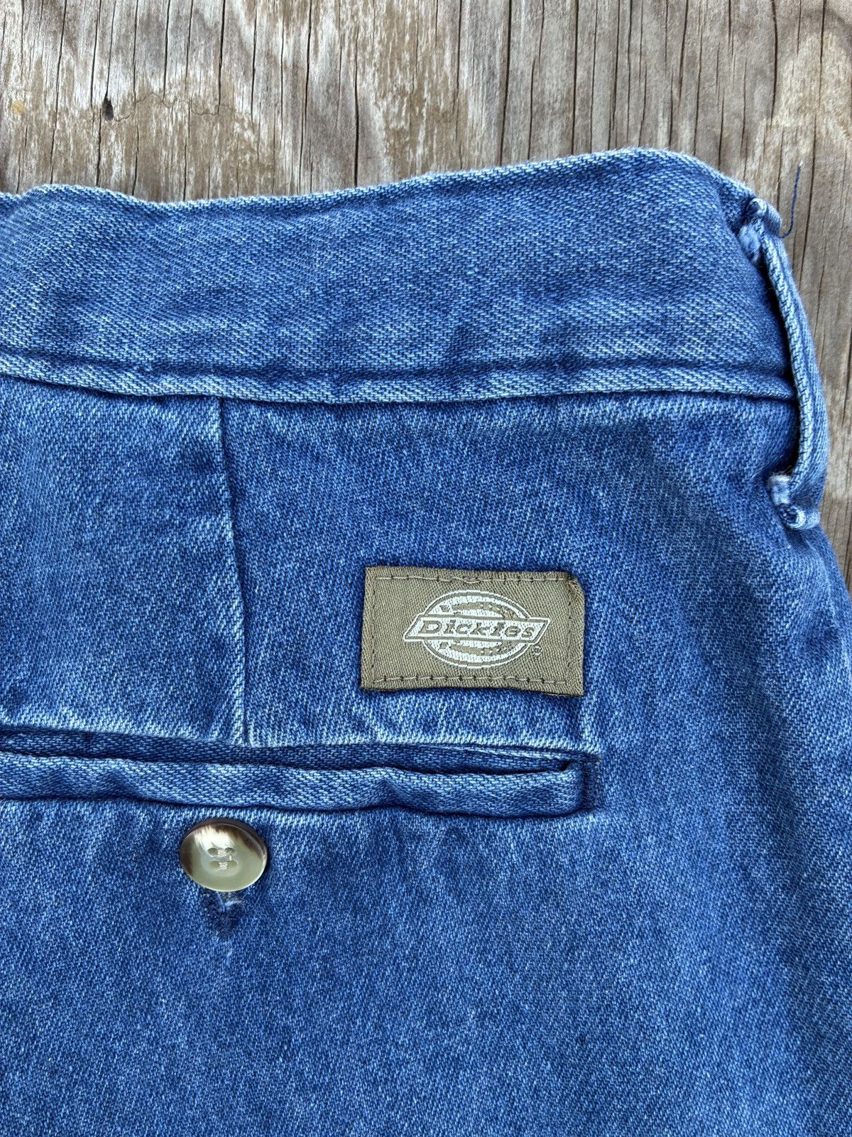 Dickies Vintage 90s Dickies Pleated Denim Jeans Talon Zipper Size 28" / US 6 / IT 42 - 5 Thumbnail