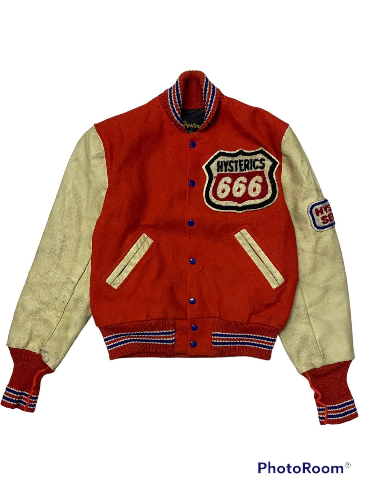 Hysteric Glamour Vtg 90s Hysteric Glamour 666 Jacket Varsity