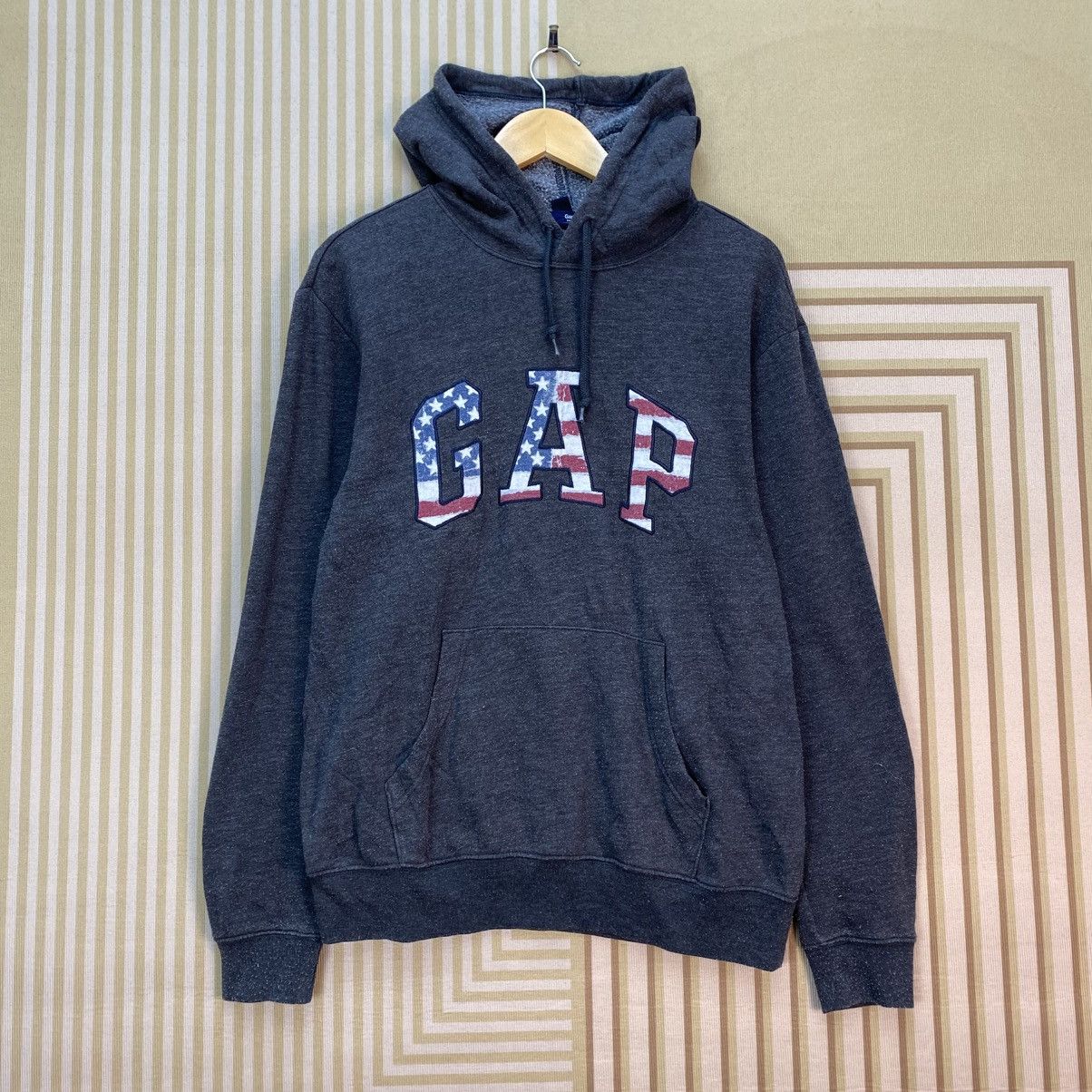 Gap 🫶Gap Hoodie American Flag Graphic Filling Gap Logo Size US M / EU 48-50 / 2 - 1 Thumbnail