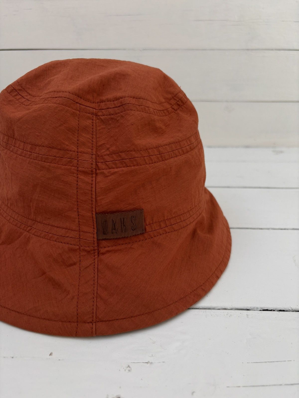 DAKS DAKS London Vintage 00s Made in Japan Brick Nylon Bucket Hat Size ONE SIZE - 4 Thumbnail