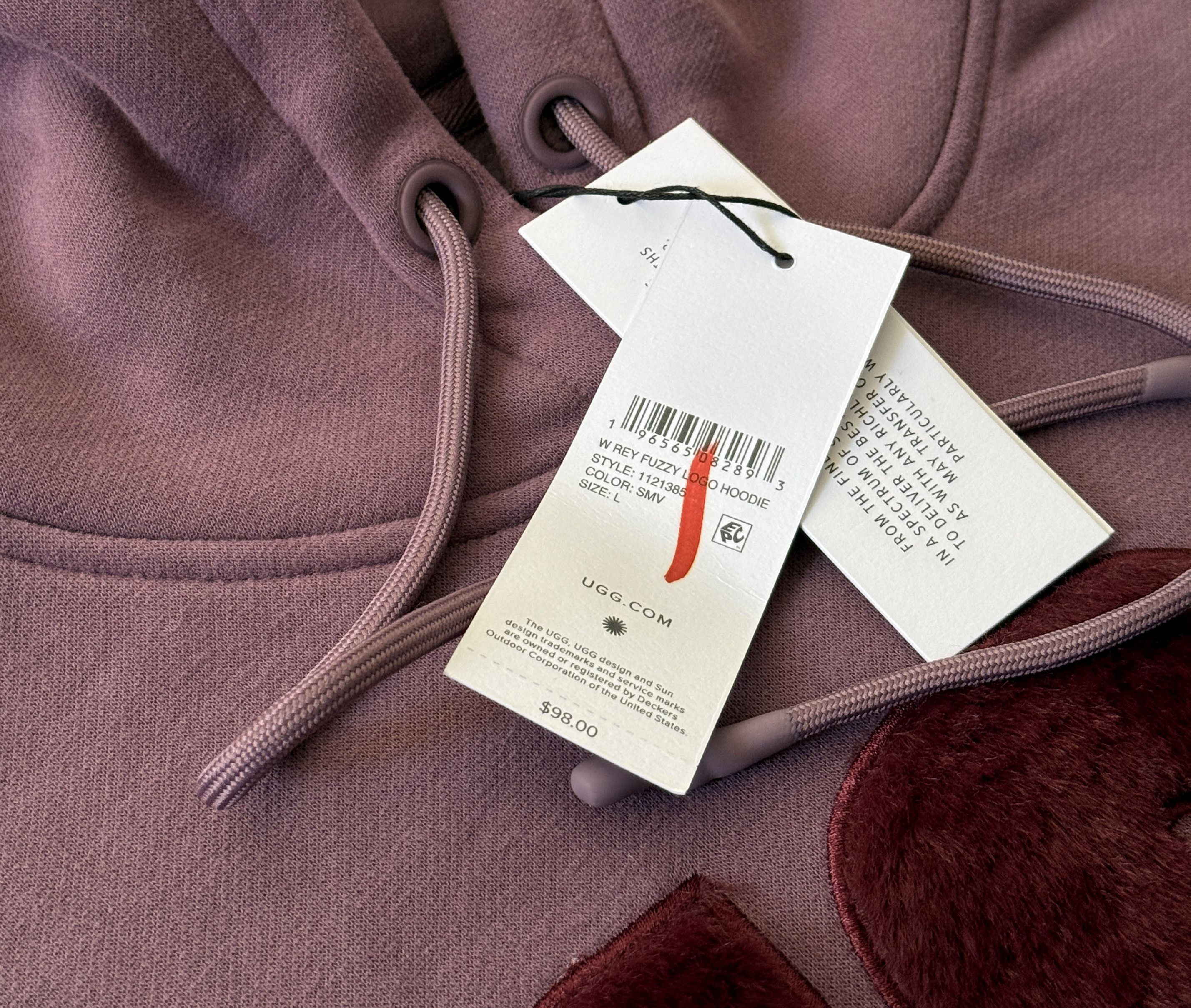Ugg UGG Fuzzy Logo Hoodie for Women SIZE L RETAIL 98$ Size L / US 10 / IT 46 - 3 Thumbnail