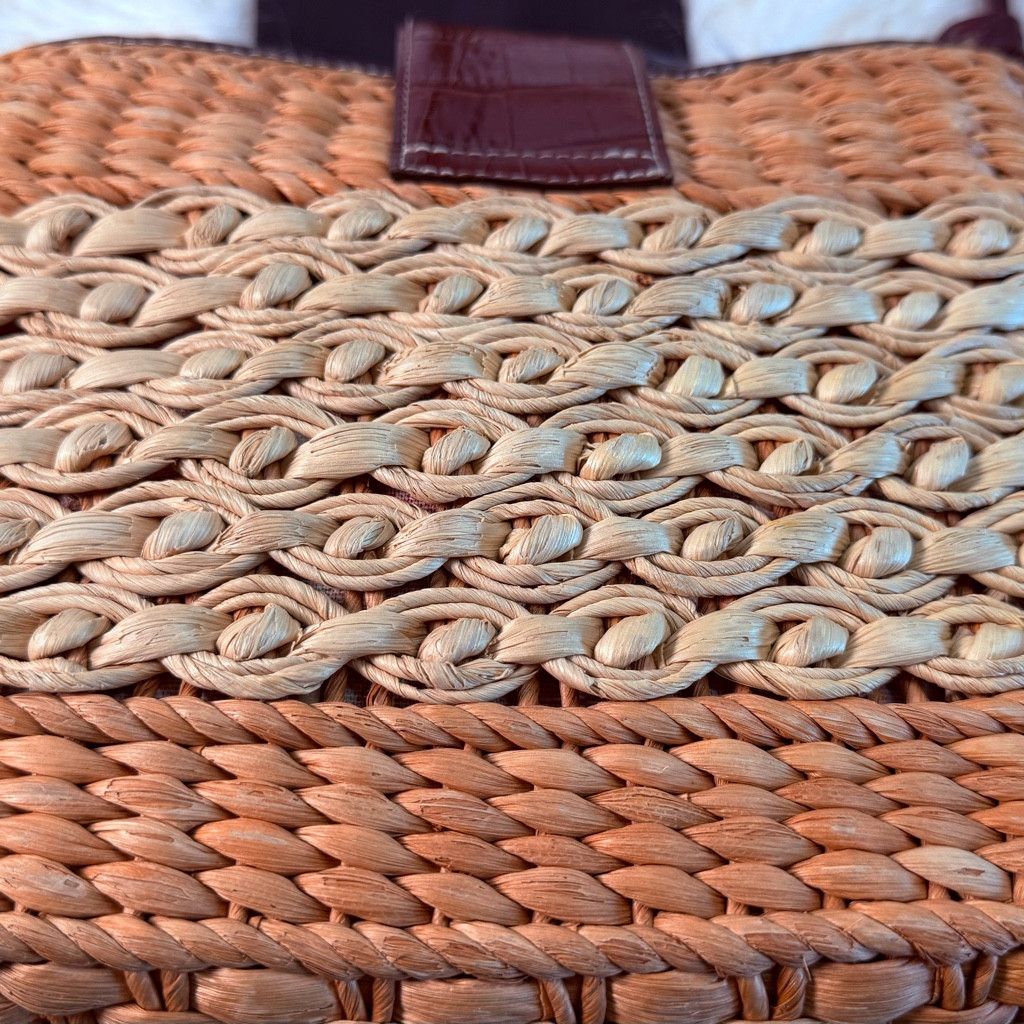 Brighton Brighton Straw Shoulder Bag Leather Trim Size ONE SIZE - 8 Thumbnail