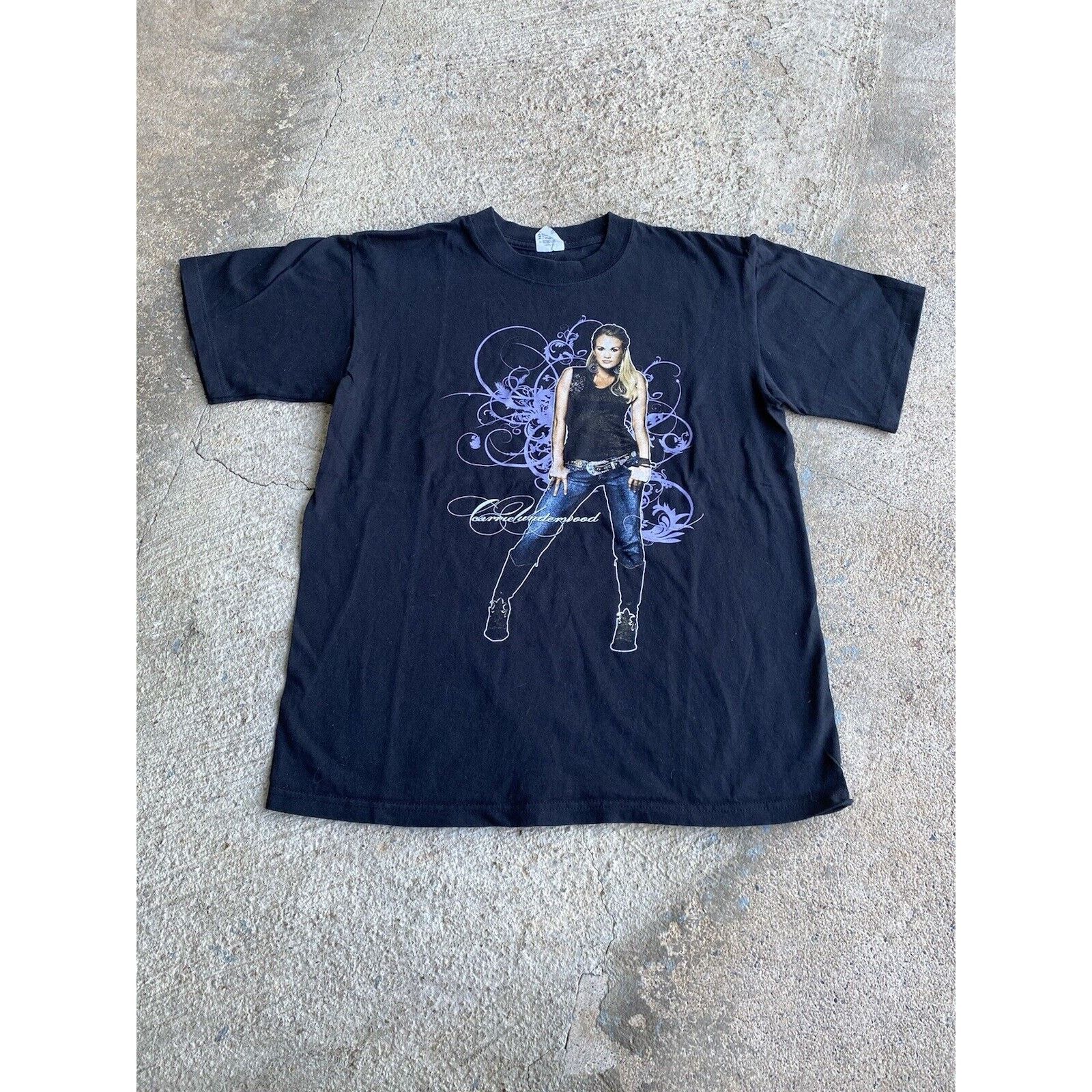 Anvil Vintage Y2K 2008 Carrie Underwood Carnival Ride Shirt Size US M / EU 48-50 / 2 - 1 Thumbnail