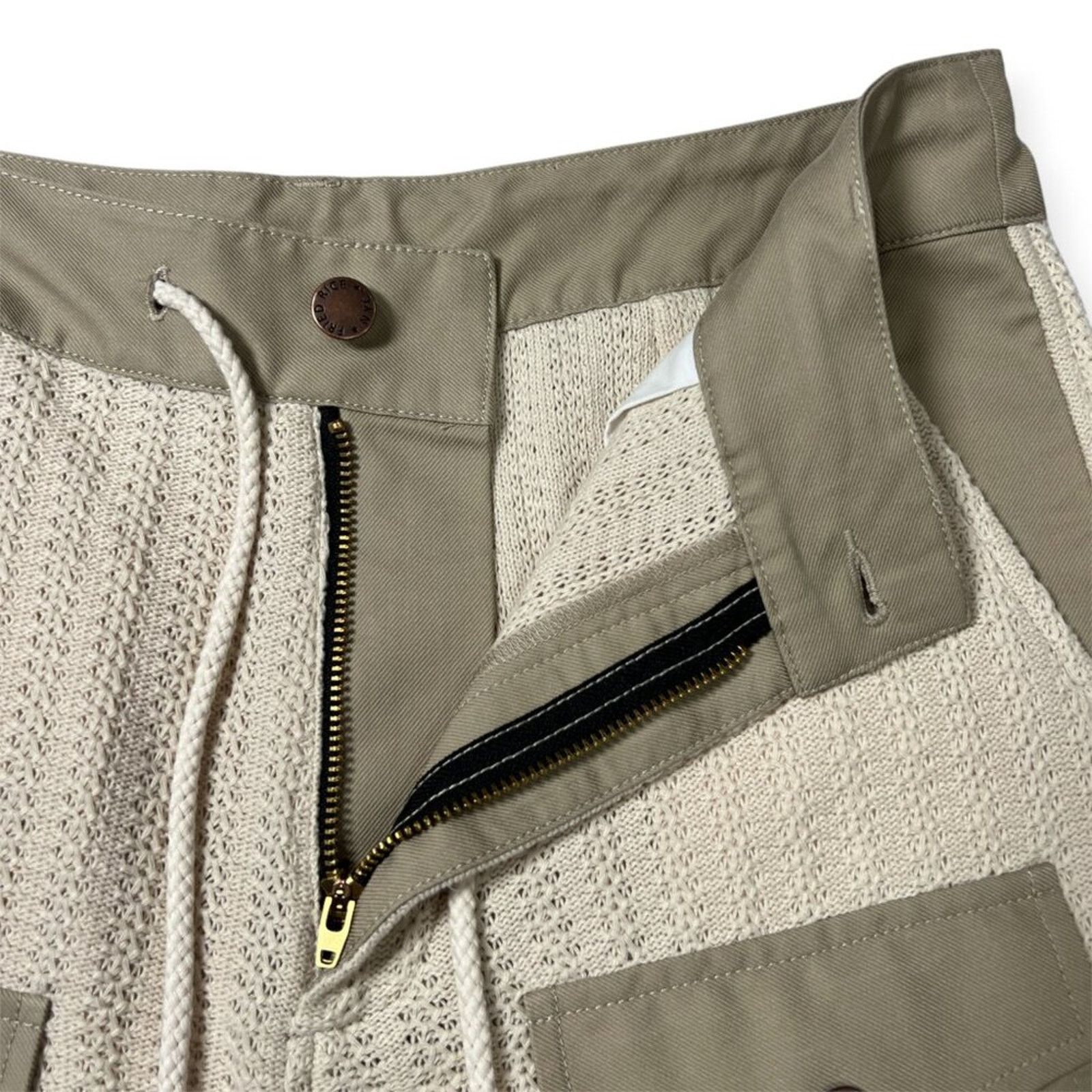 FRIED RICE Fried Rice Saturday Loose Utility Knit Cargo Shorts NWOT Size US 31 - 6 Thumbnail
