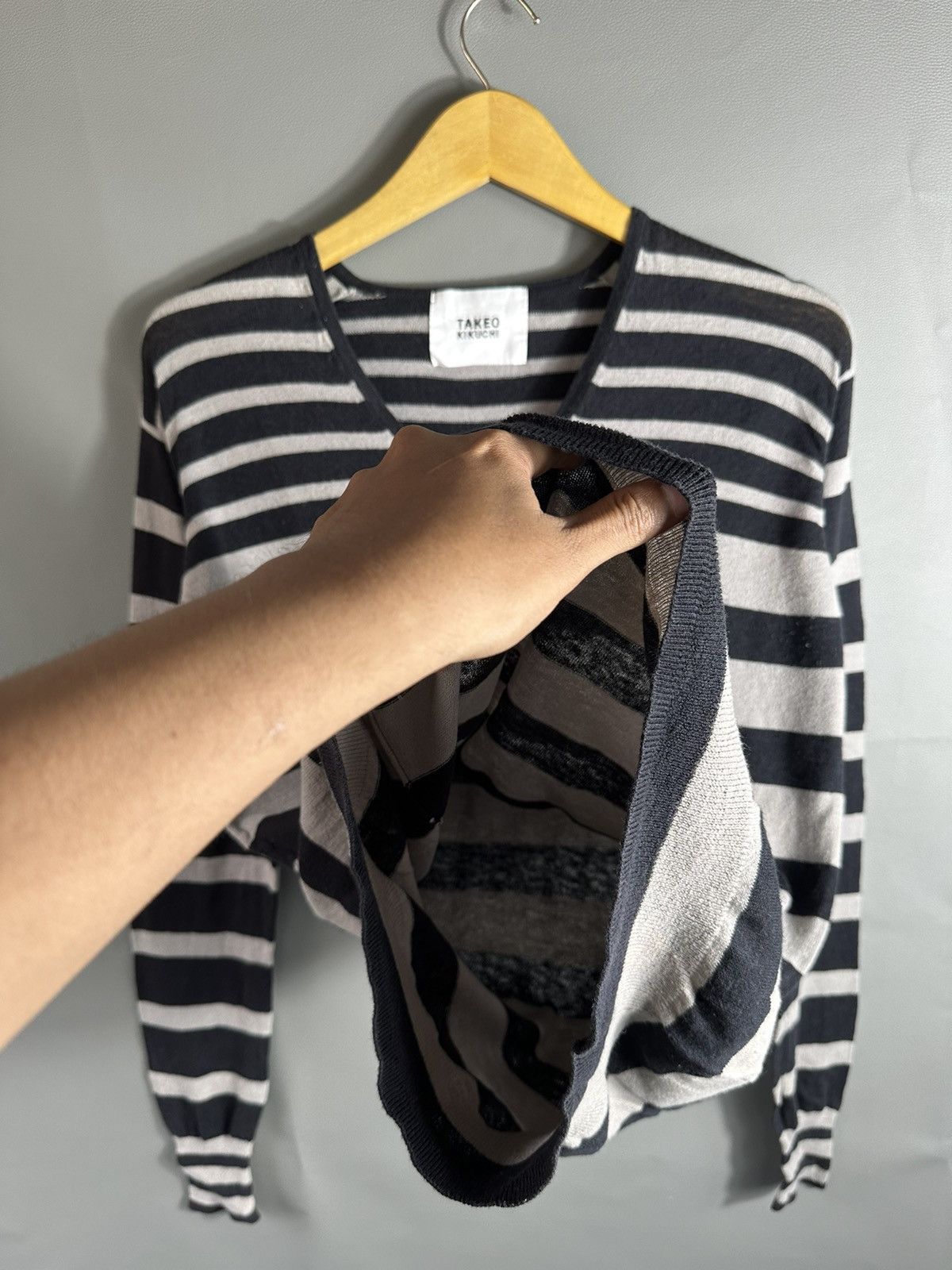 Hysteric Glamour JAPANESE TAKEO KIKUCHI STRIPED KURT COBAIN GRUNGE STYLE Size US S / EU 44-46 / 1 - 4 Thumbnail