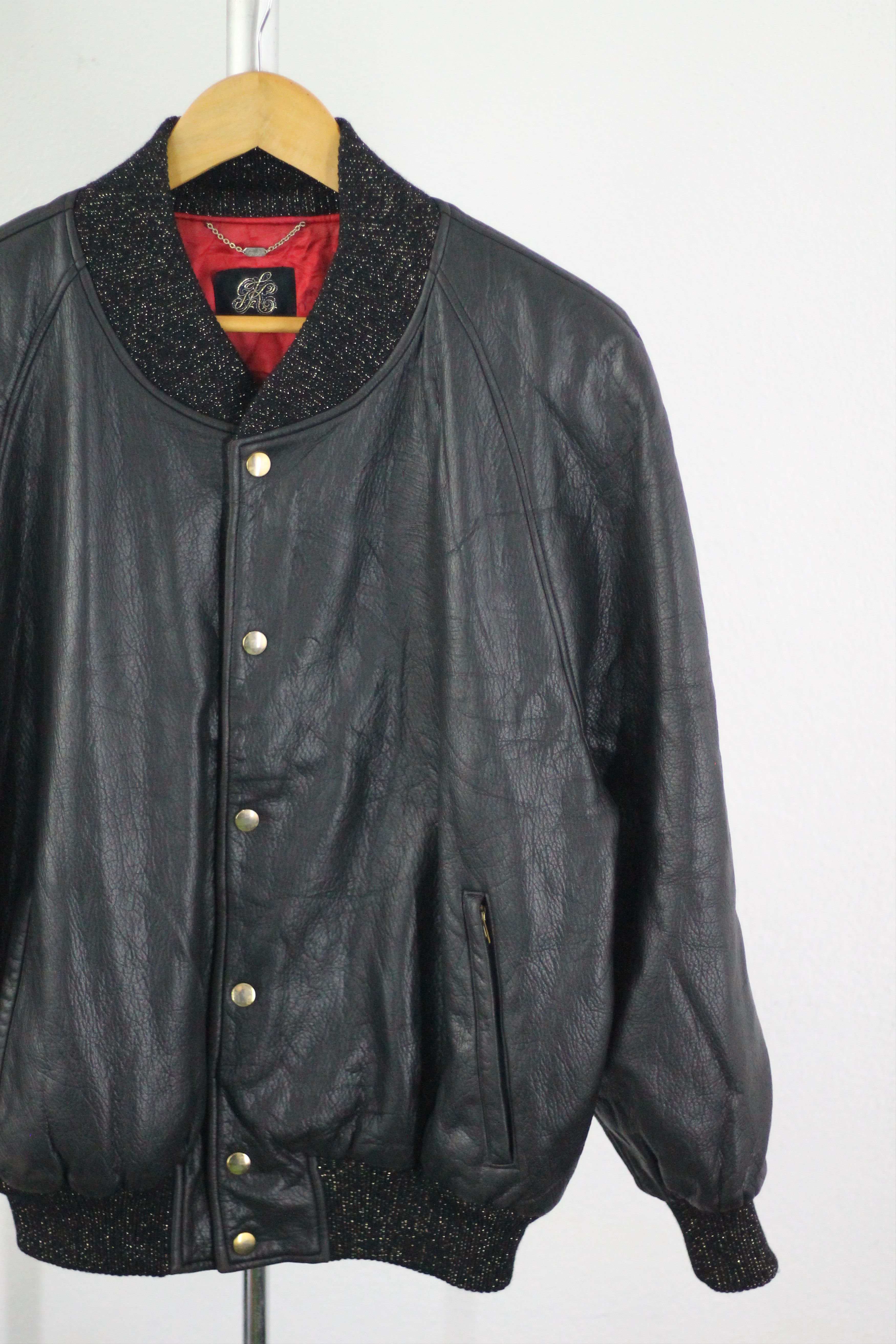Vintage RARE! Vintage Tiger Designed Leather Jacket. Size US M / EU 48-50 / 2 - 4 Thumbnail