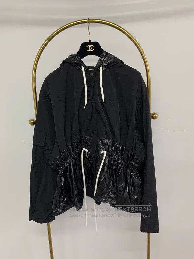 Givenchy Givenchy Black Glossy Nylon Patchwork Windbreaker Coat Size XS / US 0-2 / IT 36-38 - 1 Thumbnail