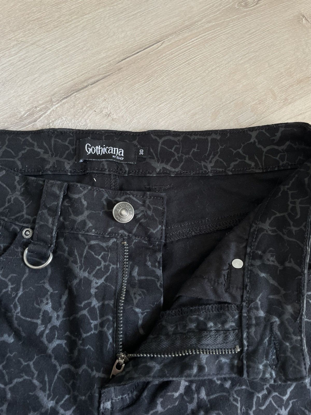 Seditionaries Rare Gothicana Punk Shorts Full print with zippers Abstract Size US 30 / EU 46 - 5 Thumbnail