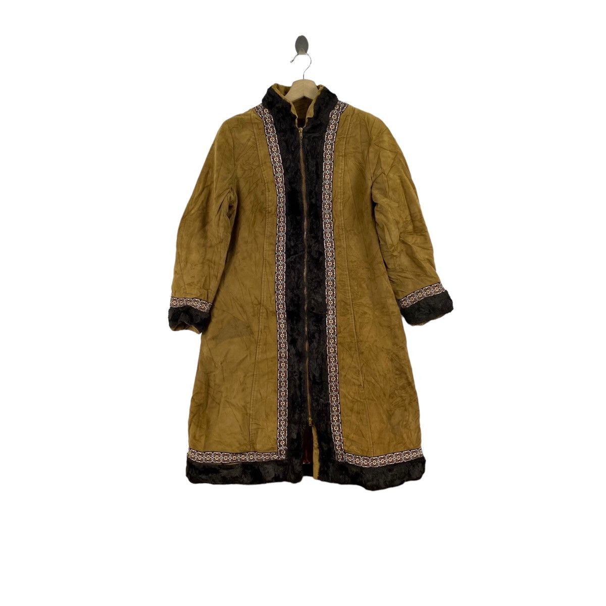 image of Vintage 60S Junior Petite By Preen Multi Color Coat in Black/Brown, Women's (Size Medium)