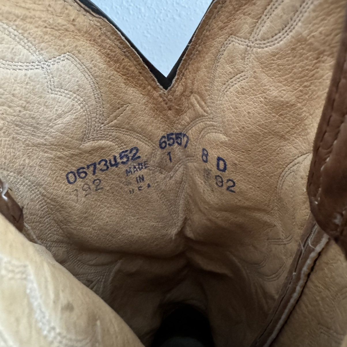 Dan Post DAN POST Vintage Tan Leather Western Rancher Cowboy Boots Size US 8 / EU 41 - 12 Thumbnail