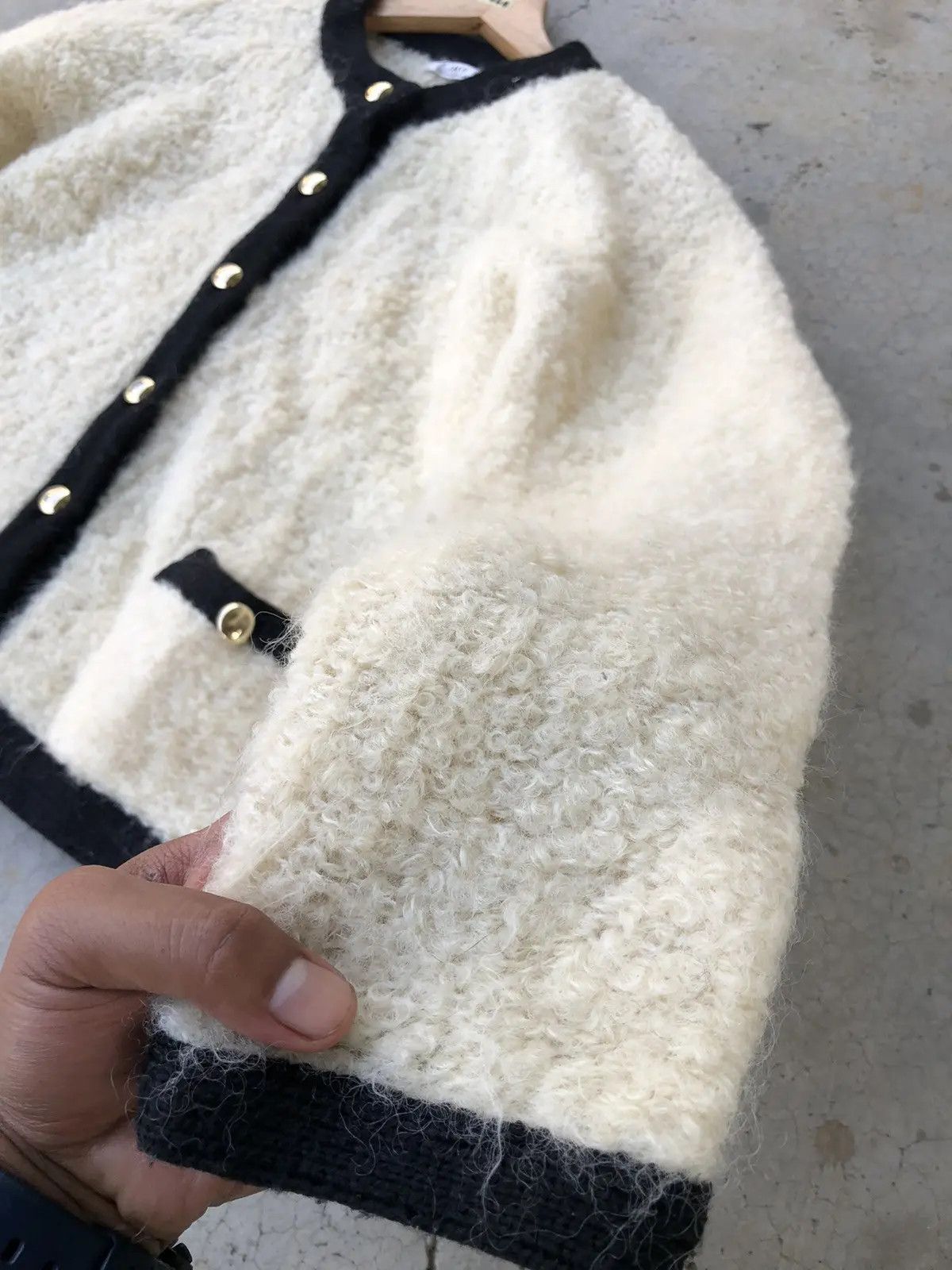 Homespun Knitwear Vintage Knitware Fleece/Fluffy Sweater Like cardigan Size US M / EU 48-50 / 2 - 4 Thumbnail