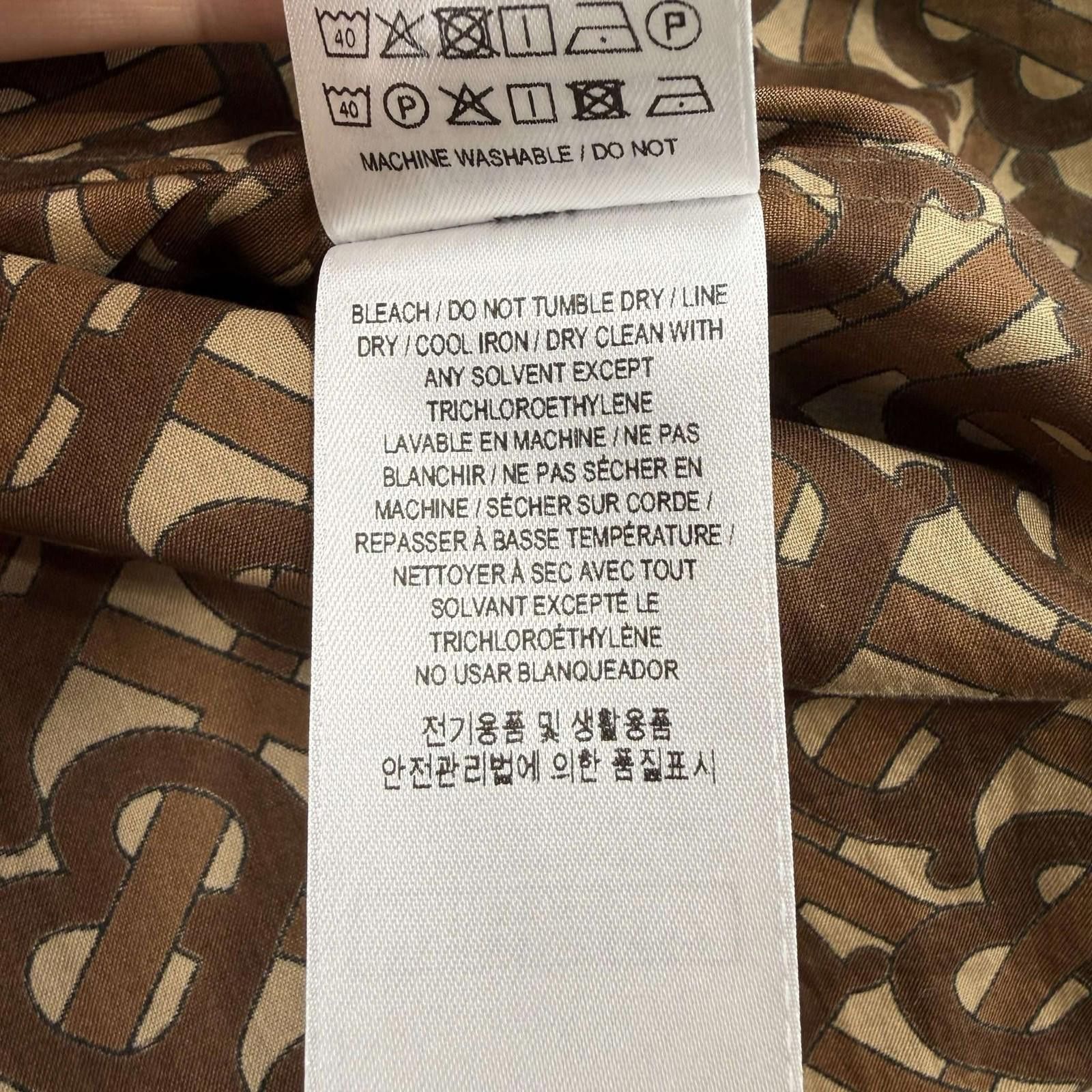 Burberry Burberry Men's Chatham TB-Monogram Stripe Button Up M Size US M / EU 48-50 / 2 - 7 Thumbnail