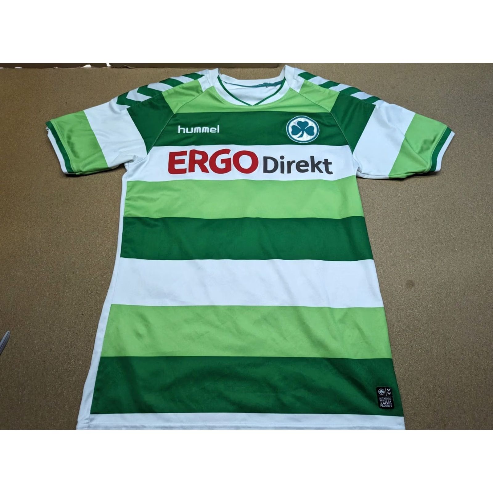 Hummel Hummel Greuther Furth 2015-2016 Jersey Mens Size S SPVGG Football Adult Shirt Short Sleeve Multicolor Polyester Moisture Wicking Athletic Jersey Mens Size US S / EU 44-46 / 1 - 2 Thumbnail